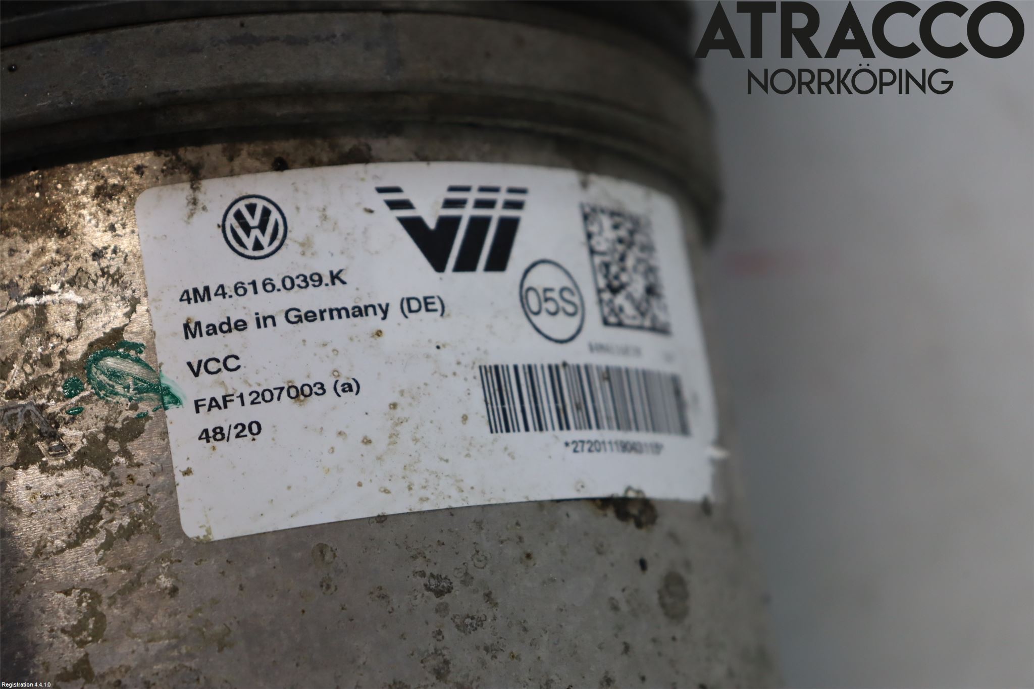 Volkswagen VW TOUAREG CR 18- Nivåreg Belg - Luftpute