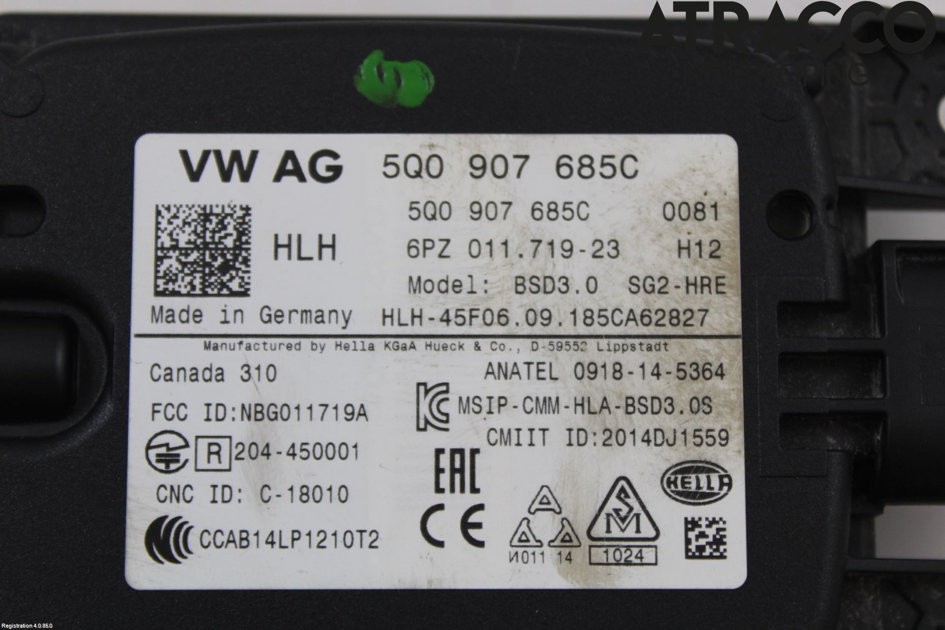 Skoda SUPERB 16-24 Sensor Kollisjonsbeskyttelse