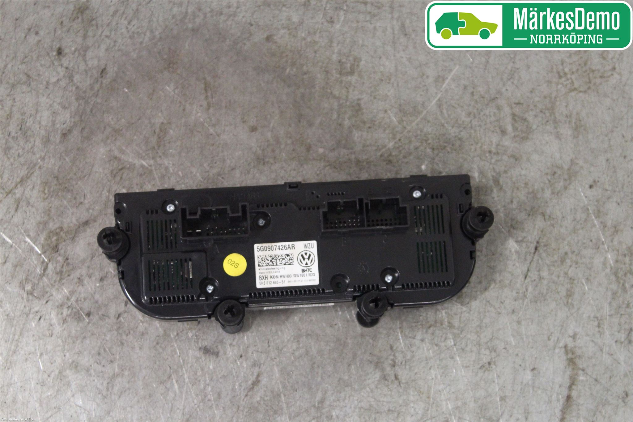 Volkswagen VW GOLF / E-GOLF VII 13-20 Varmeapparat Panel(Regulering)