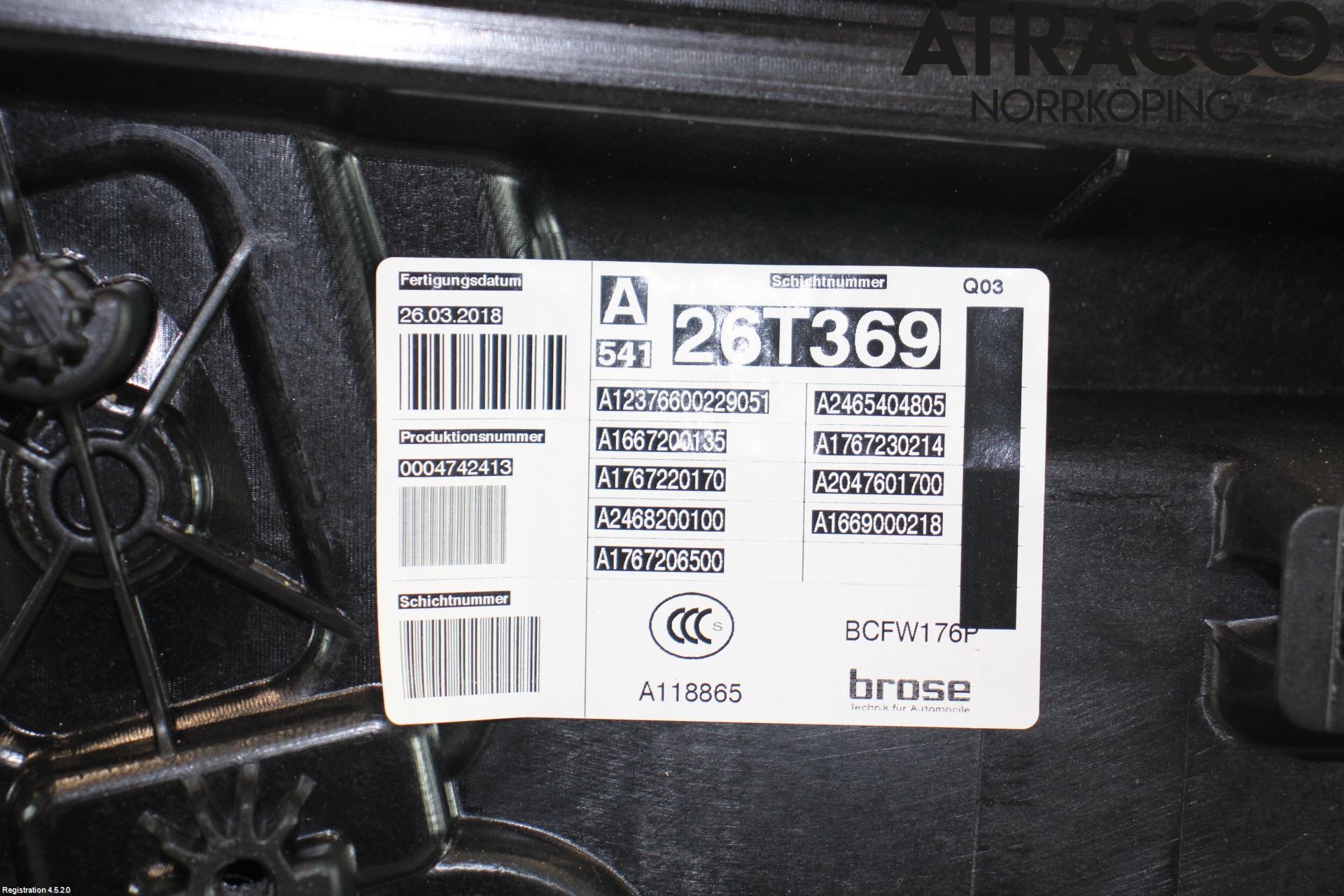 Mercedes-Benz MB A-KLASS (W176) 13-18 Vindusheis El Komp