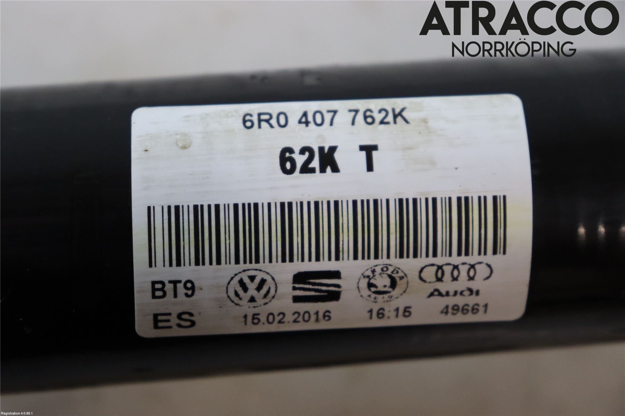 Seat IBIZA IV 08-16 Drivaksel Foran Kompl Høyre