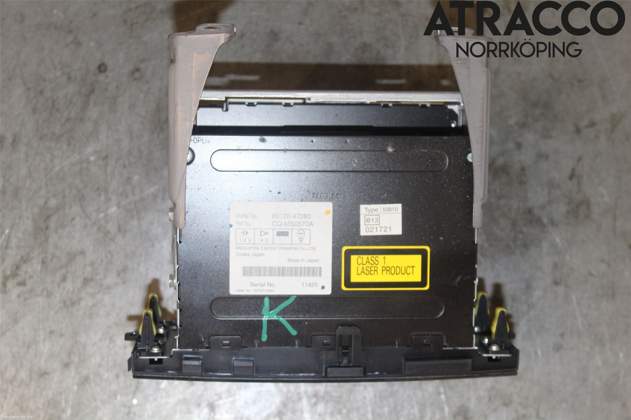 Toyota PRIUS NWH20 04-08 Stereo Radio Med Cd