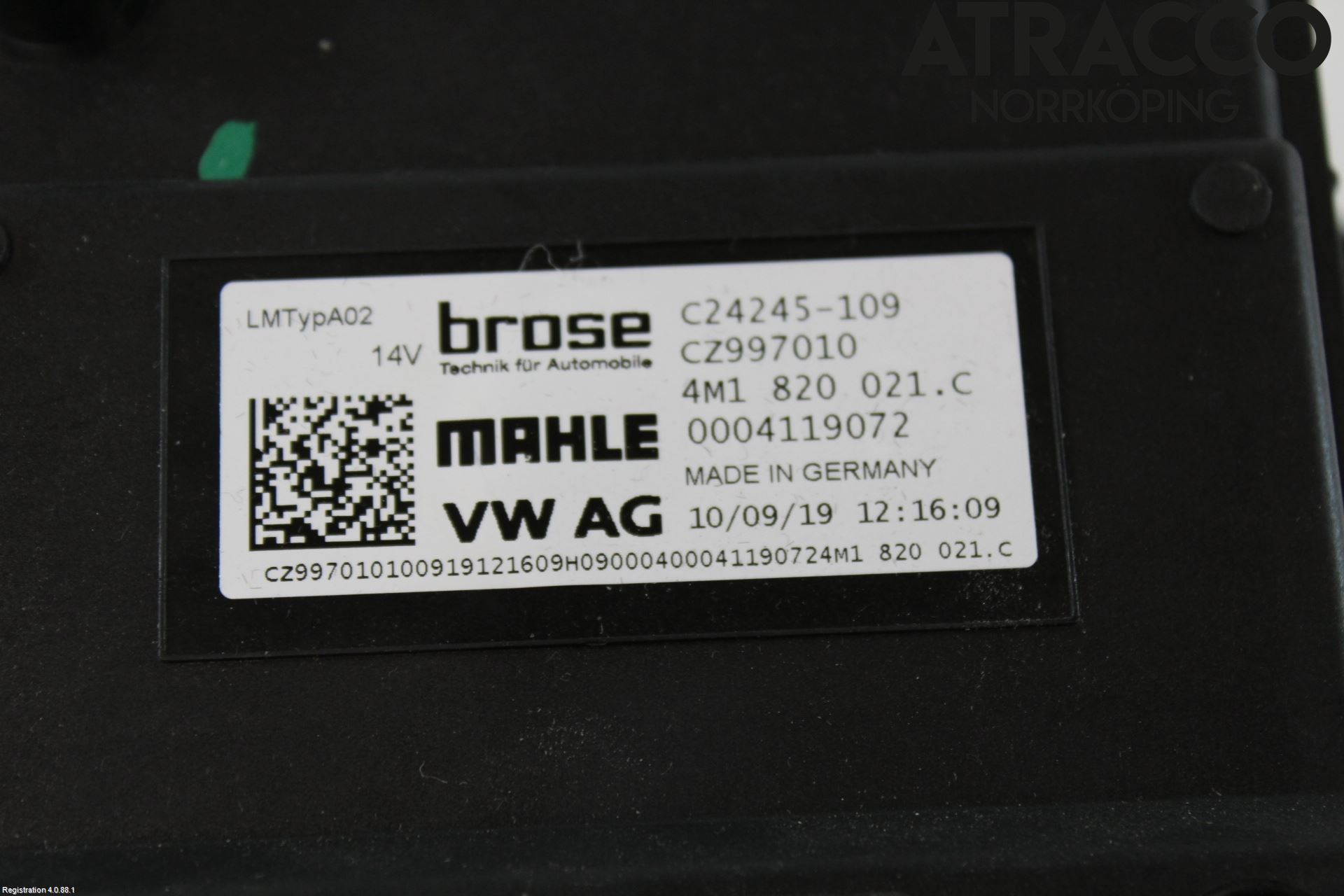 Volkswagen VW TOUAREG CR 18- Varmeapparat Viftemotor