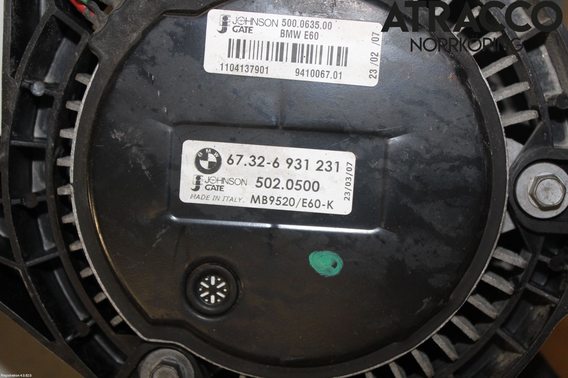BMW 5 E60/61 Sed/Tou 02-10 Kjølevifte Elektrisk
