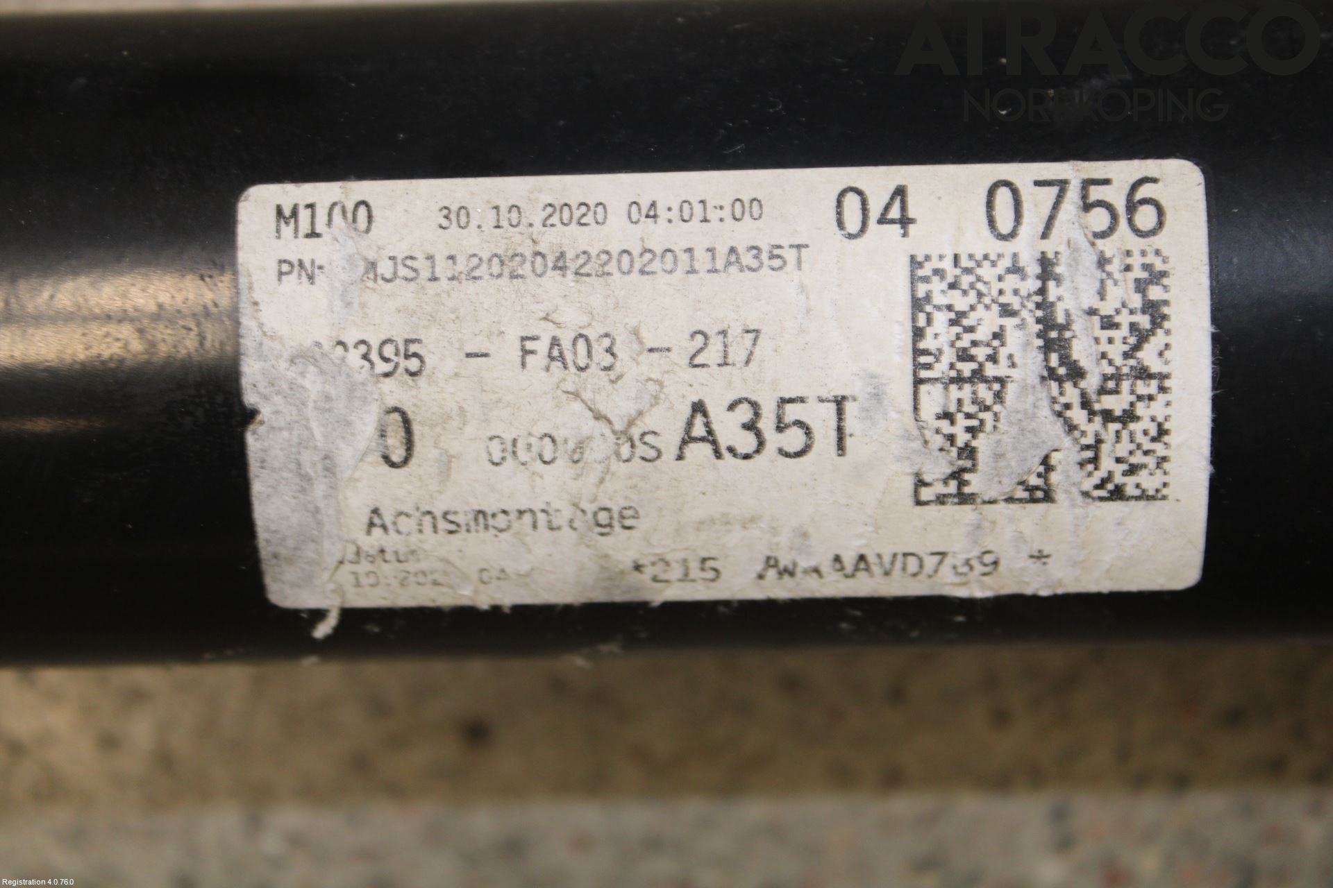 Volkswagen VW TOURAN 16- Bakaksel Feste Travers-Ramme