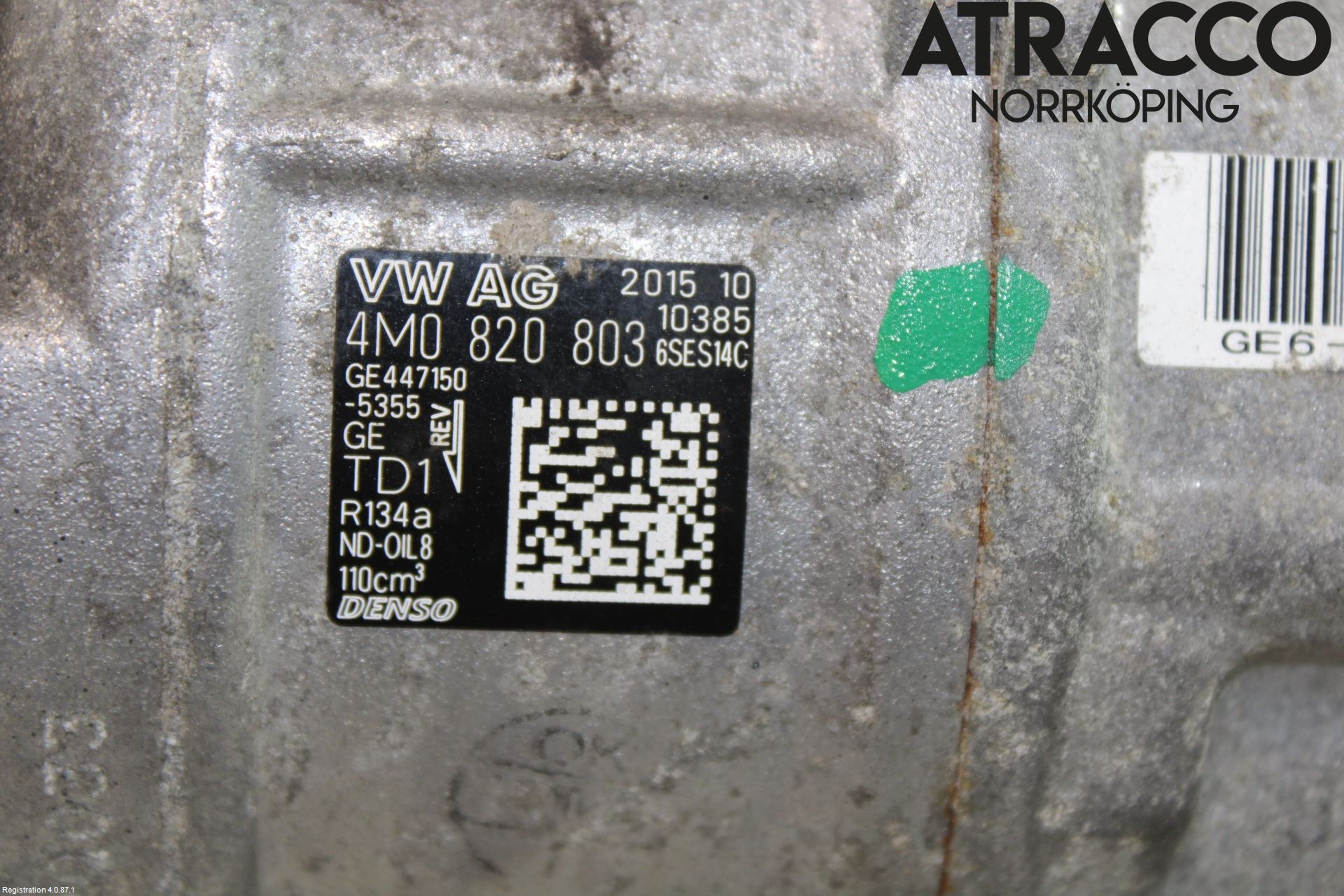 Audi A4/S4 B9 16-19 Varme Ac Kompressor