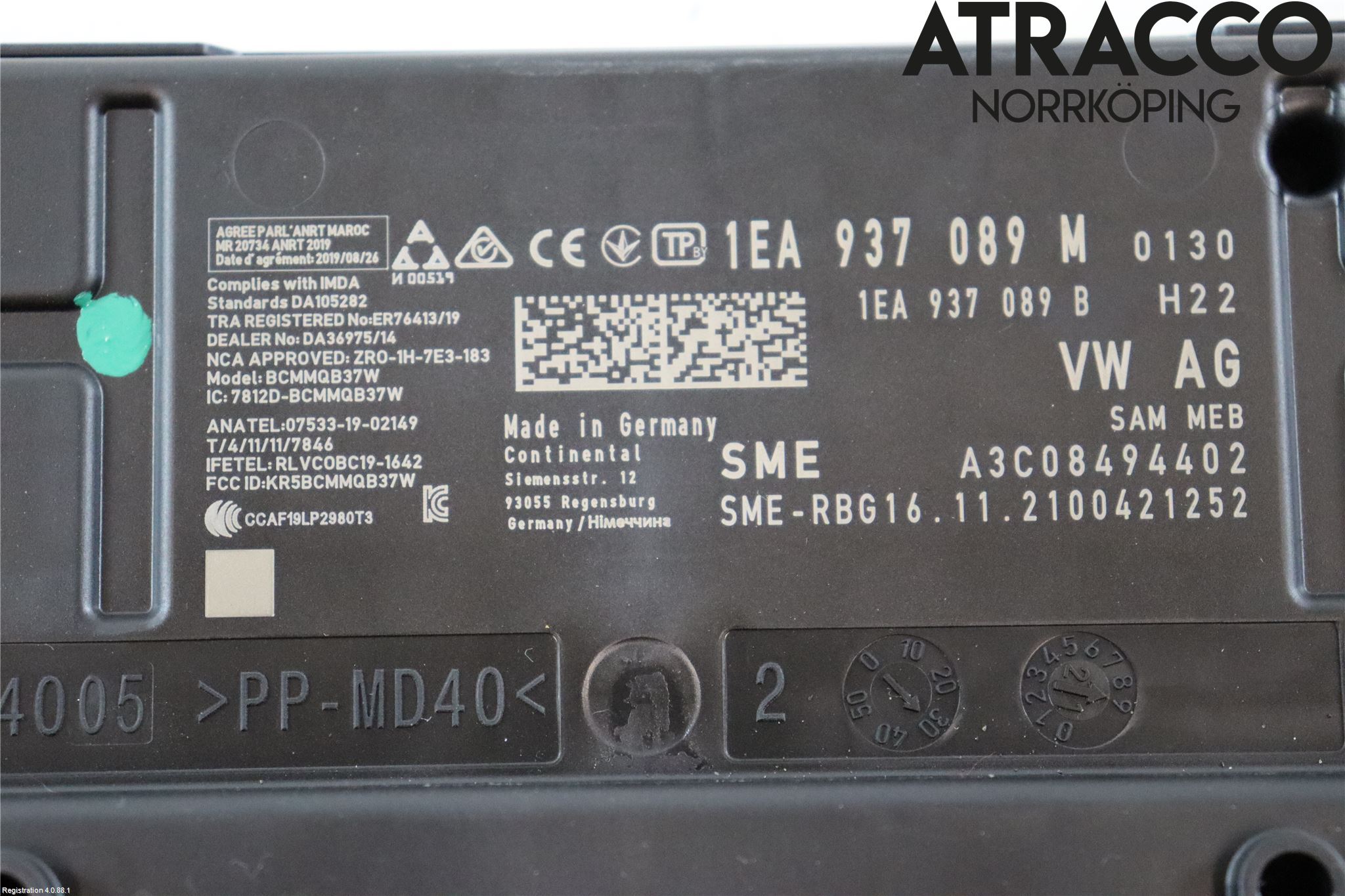 Volkswagen VW ID.4 21- Styreenhet Klima