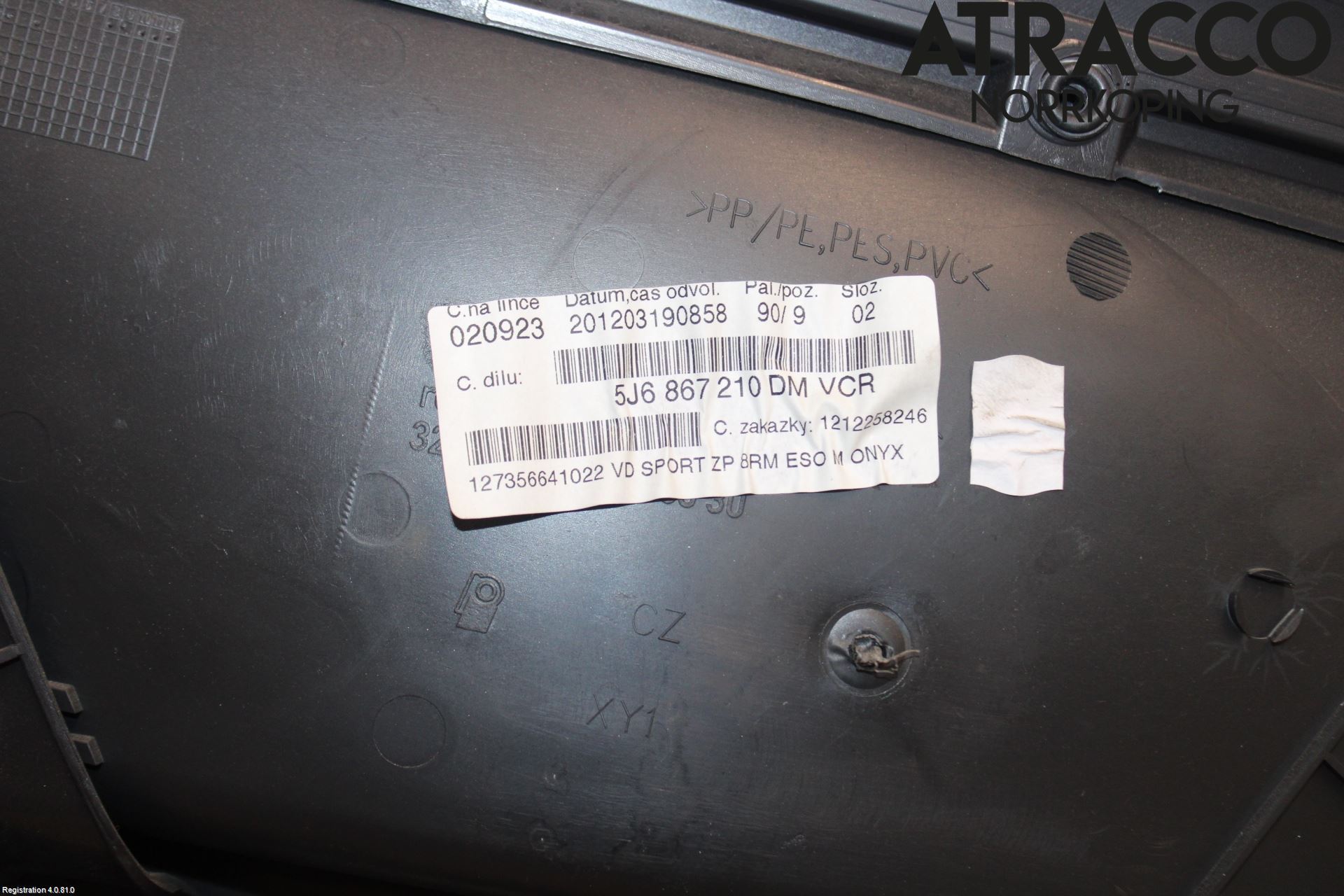 Skoda FABIA 07-14 Innr Dørtrekk Høyre