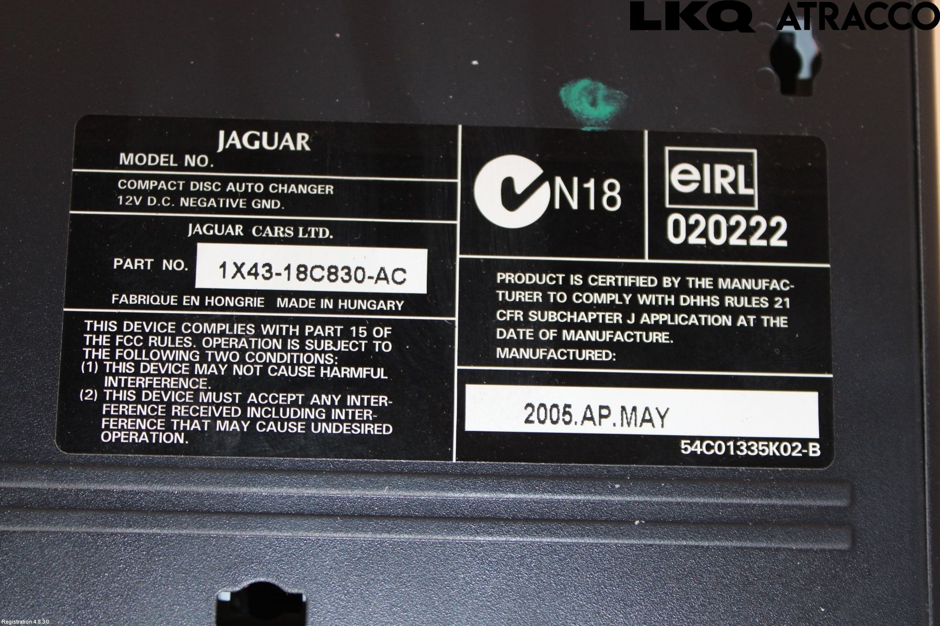 Jaguar XJ X350        03-09 Stereo Radio Med Cd