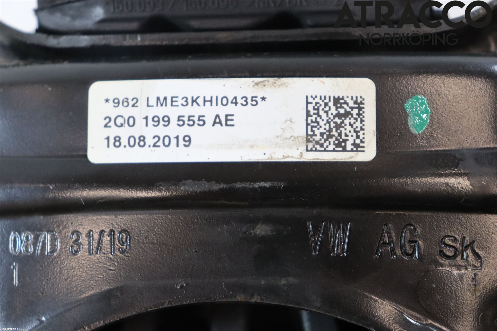 Volkswagen VW POLO VI 18->> Gearkasse Feste Stål-Alu