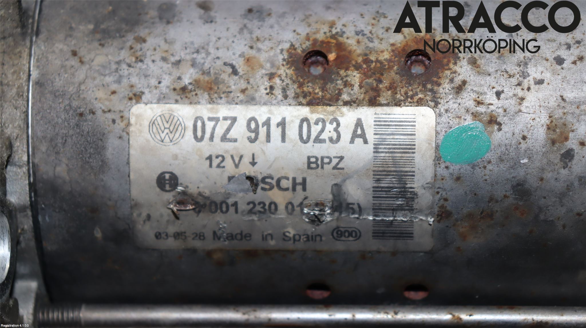 Volkswagen VW TOUAREG 7L 03-10 Startmotor Diesel