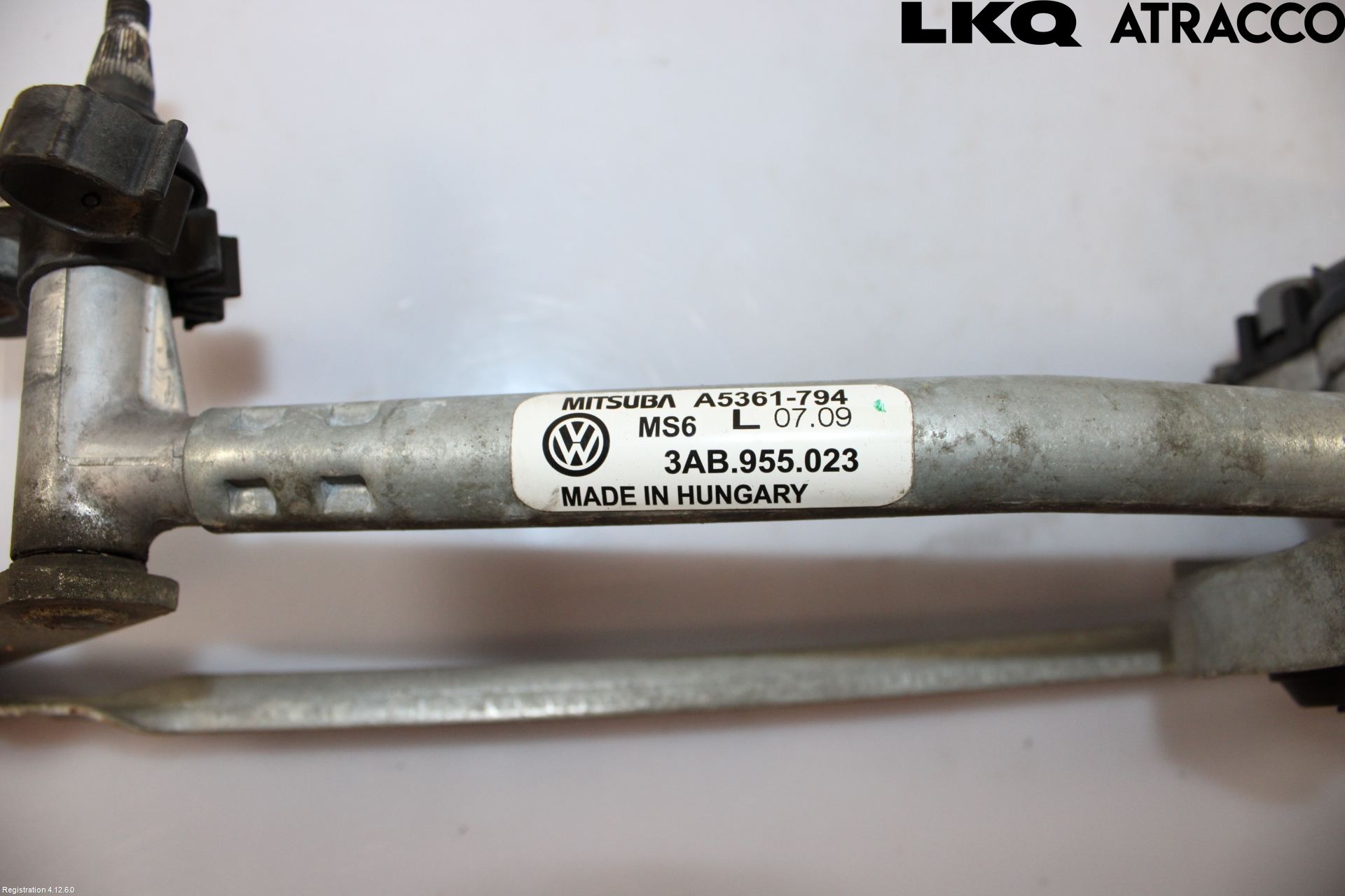 Volkswagen VW PASSAT 11-14 Viskeroverføring Frontrute