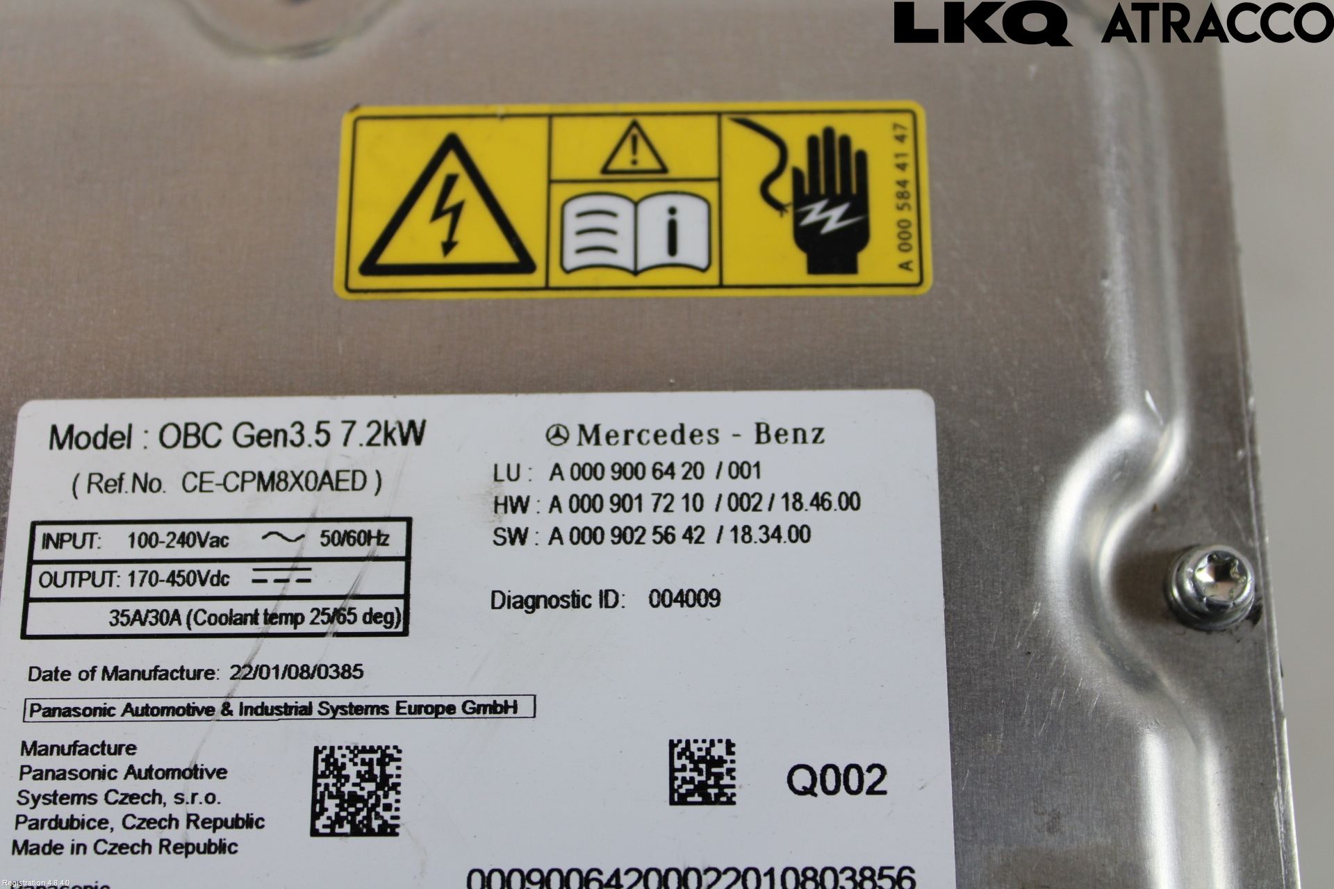 Mercedes-Benz MB GLC-KLASS (X253/C253) 15-22 Batterilader Hybrid
