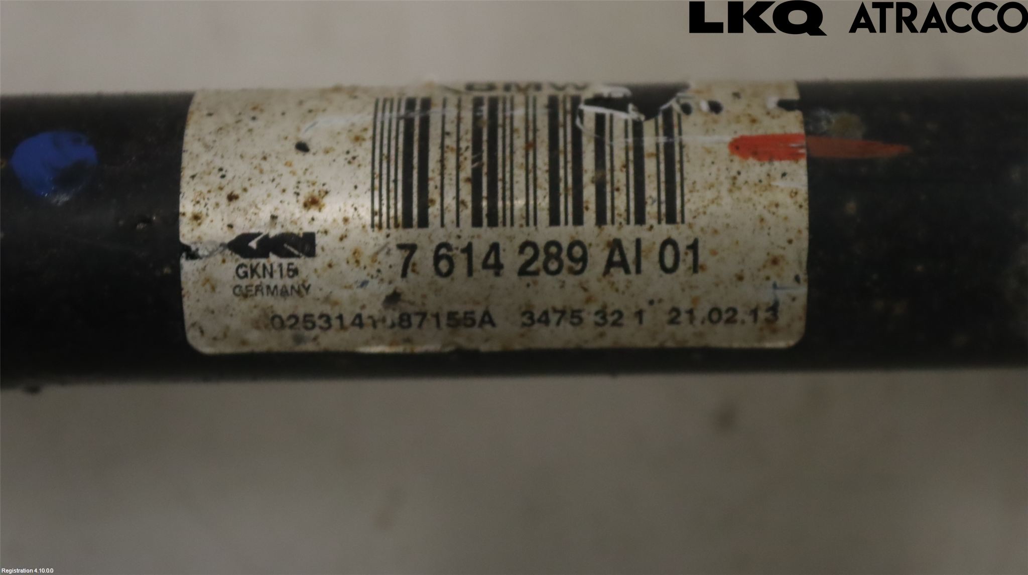BMW 5 F10/F11/F18 09-17 Drivaksel Bak Kompl Venstre