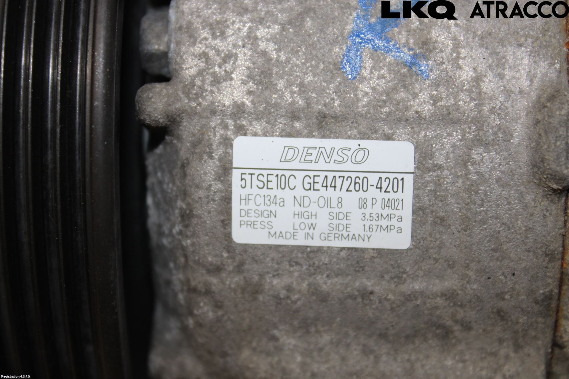 Toyota YARIS XP130 12-14 Varme Ac Kompressor