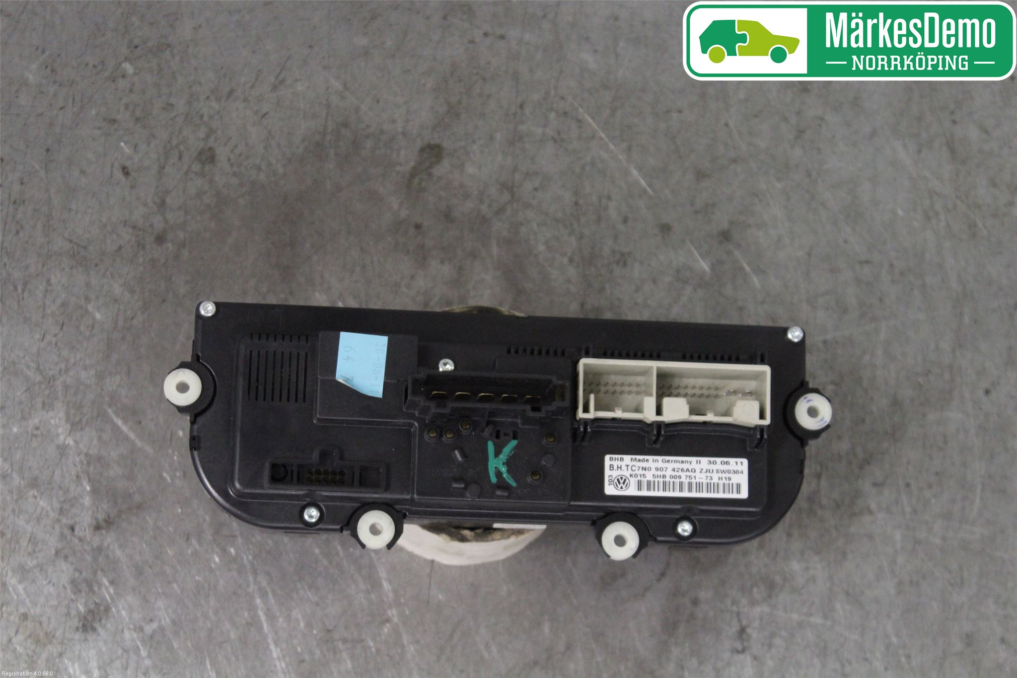 Volkswagen VW GOLF VI 09-13 Varmeapparat Panel(Regulering)