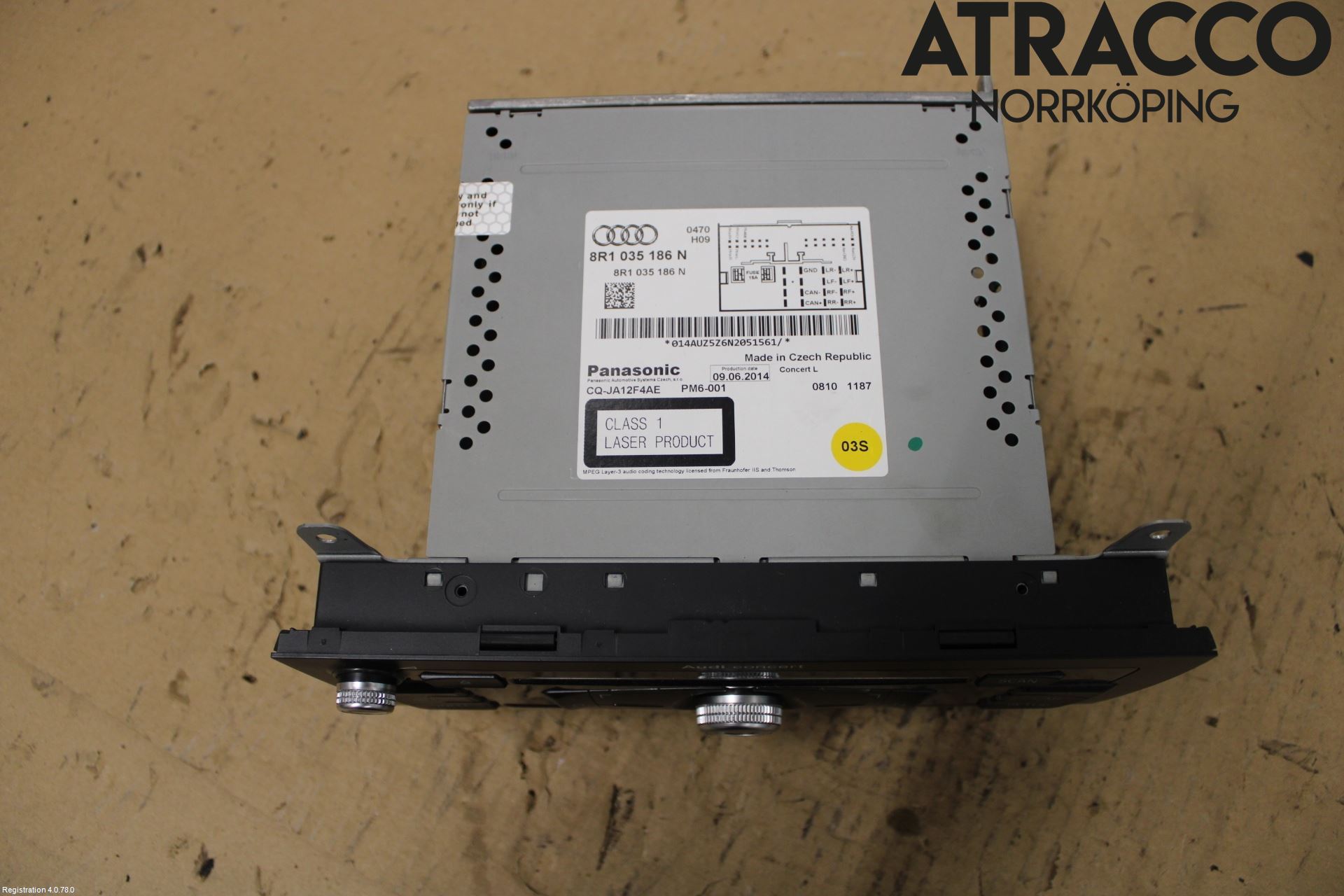 Audi A4 12-15 Stereo Radio Med Cd