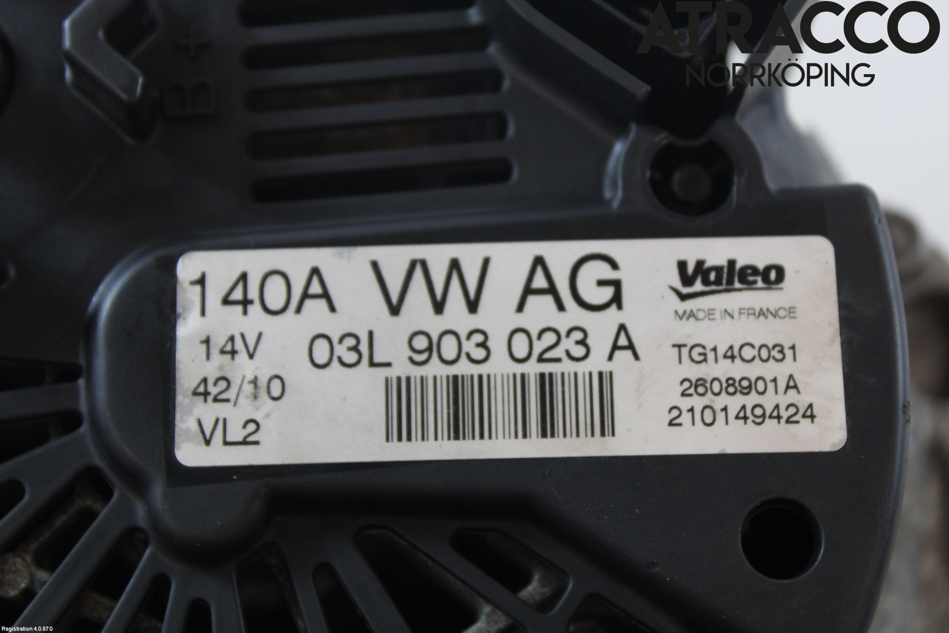 Volkswagen VW GOLF VI 09-13 Dynamo