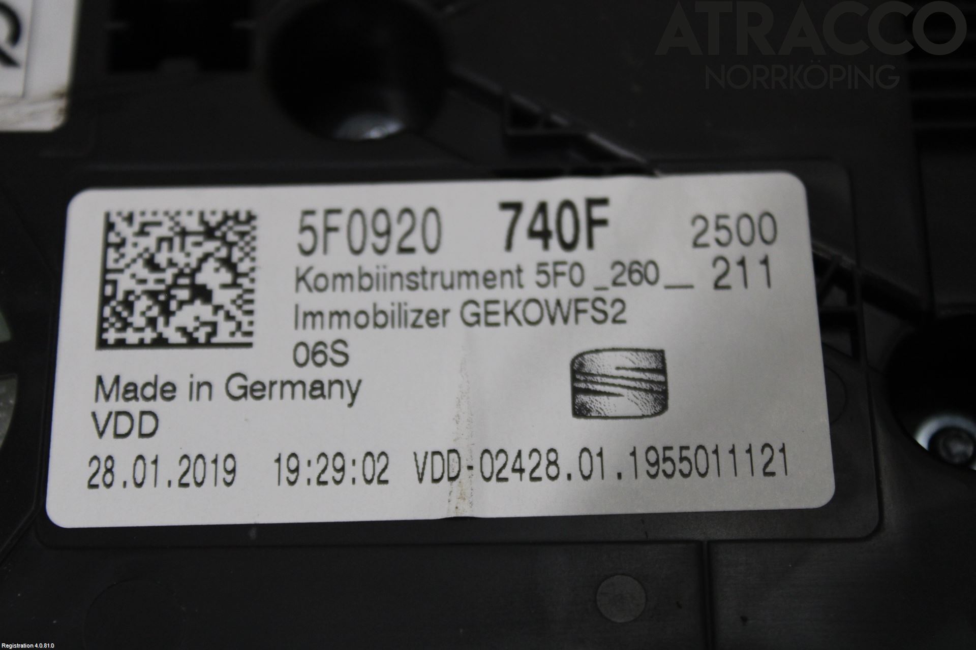 Seat LEON 13-20 Instr Kombinert