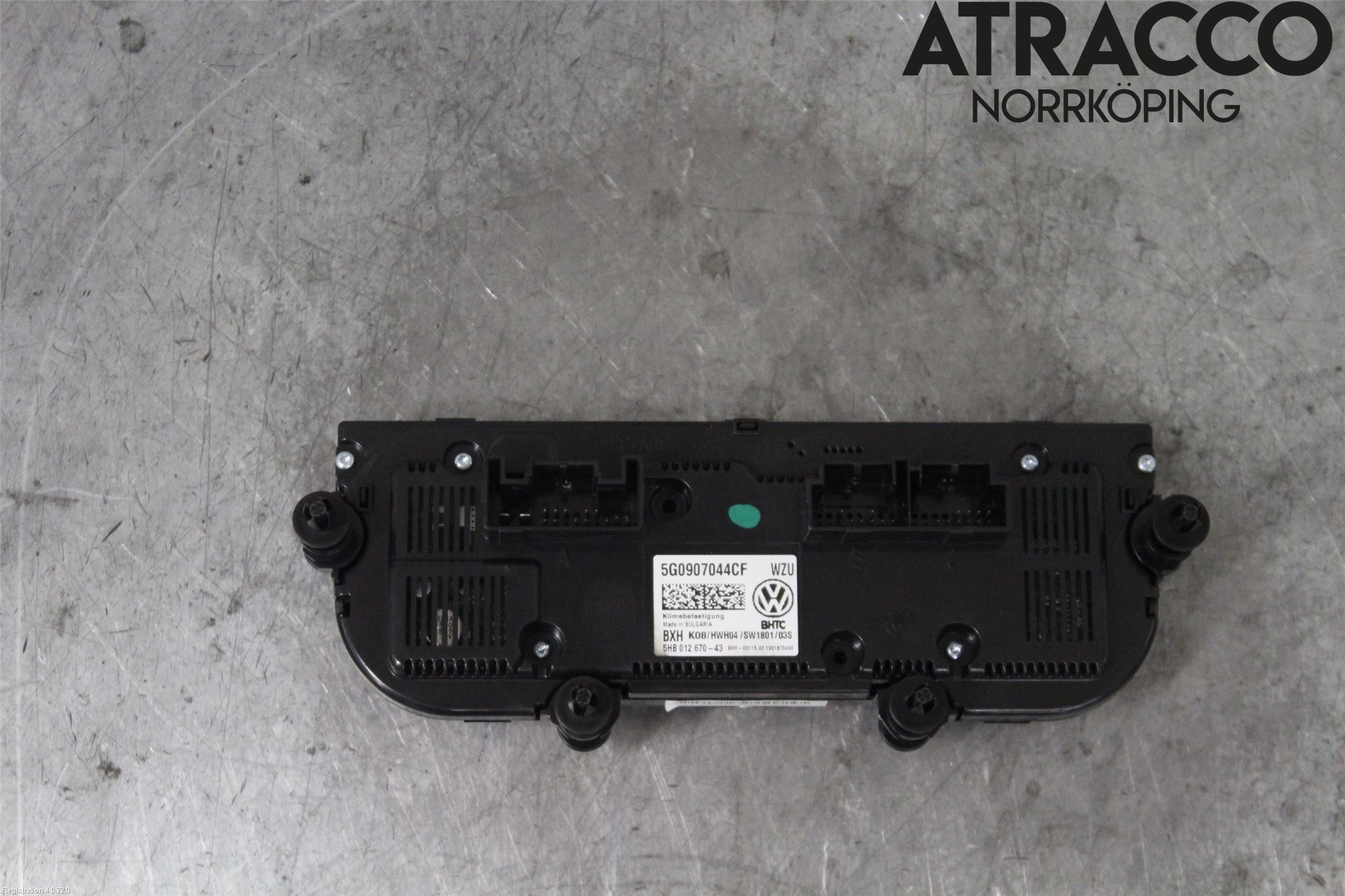 Volkswagen VW GOLF / E-GOLF VII 13-20 Varmeapparat Panel(Regulering)