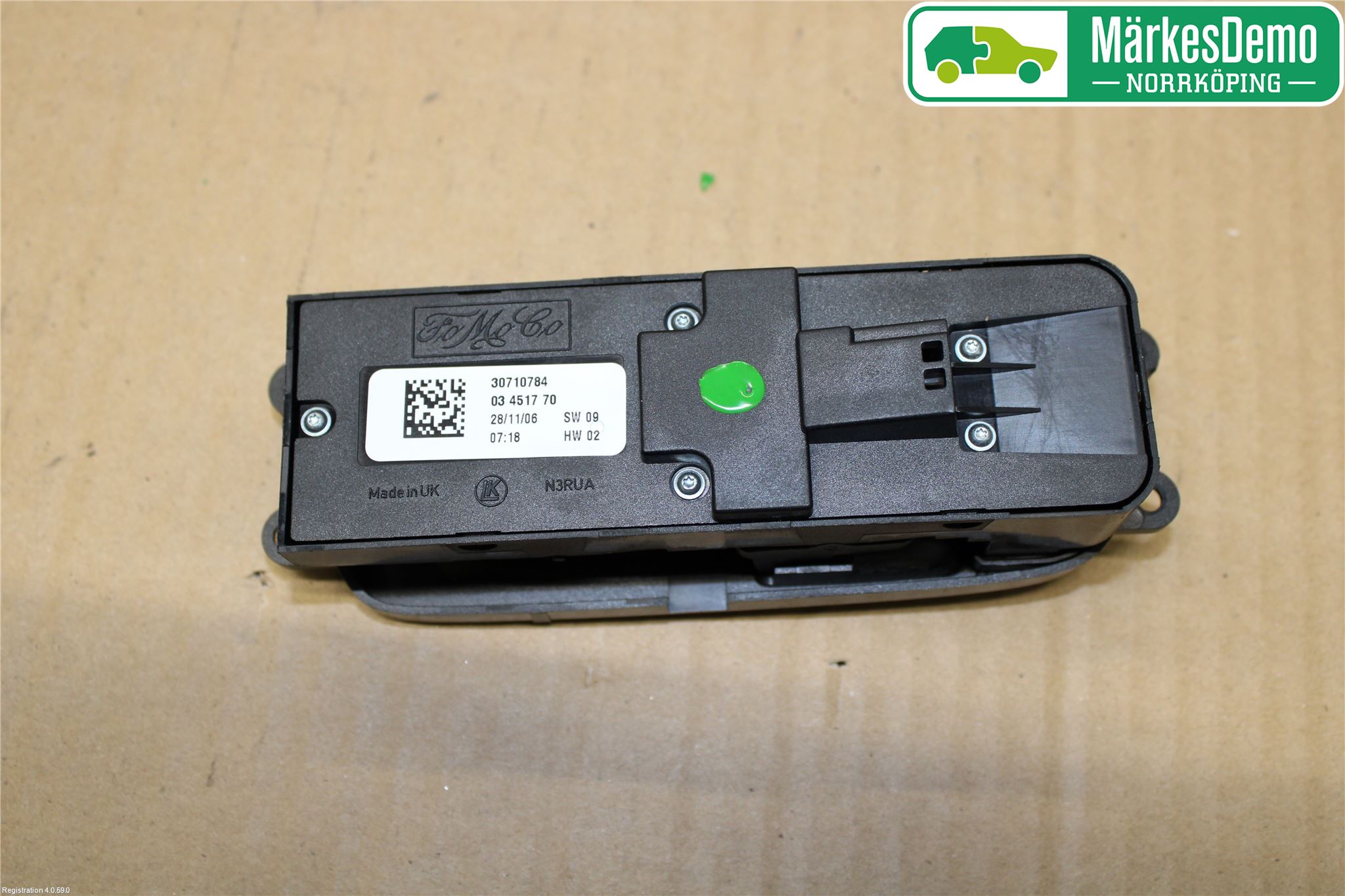 Volvo C30 07-10 Bryter Vindusheis