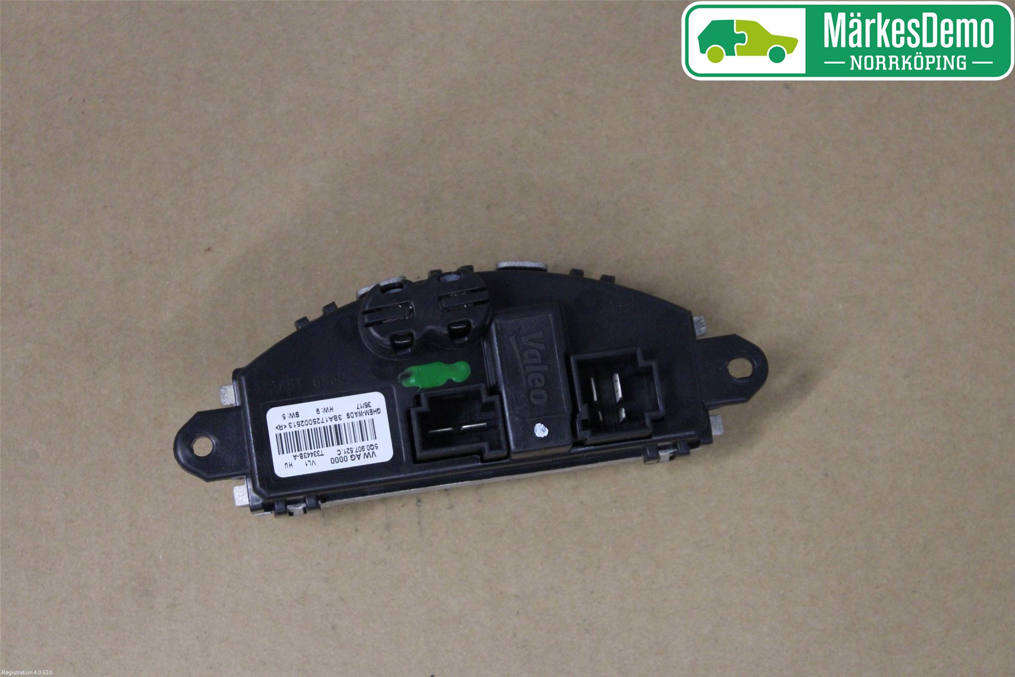 Volkswagen VW GOLF / E-GOLF VII 13-20 Varmeapparat Viftemotstand