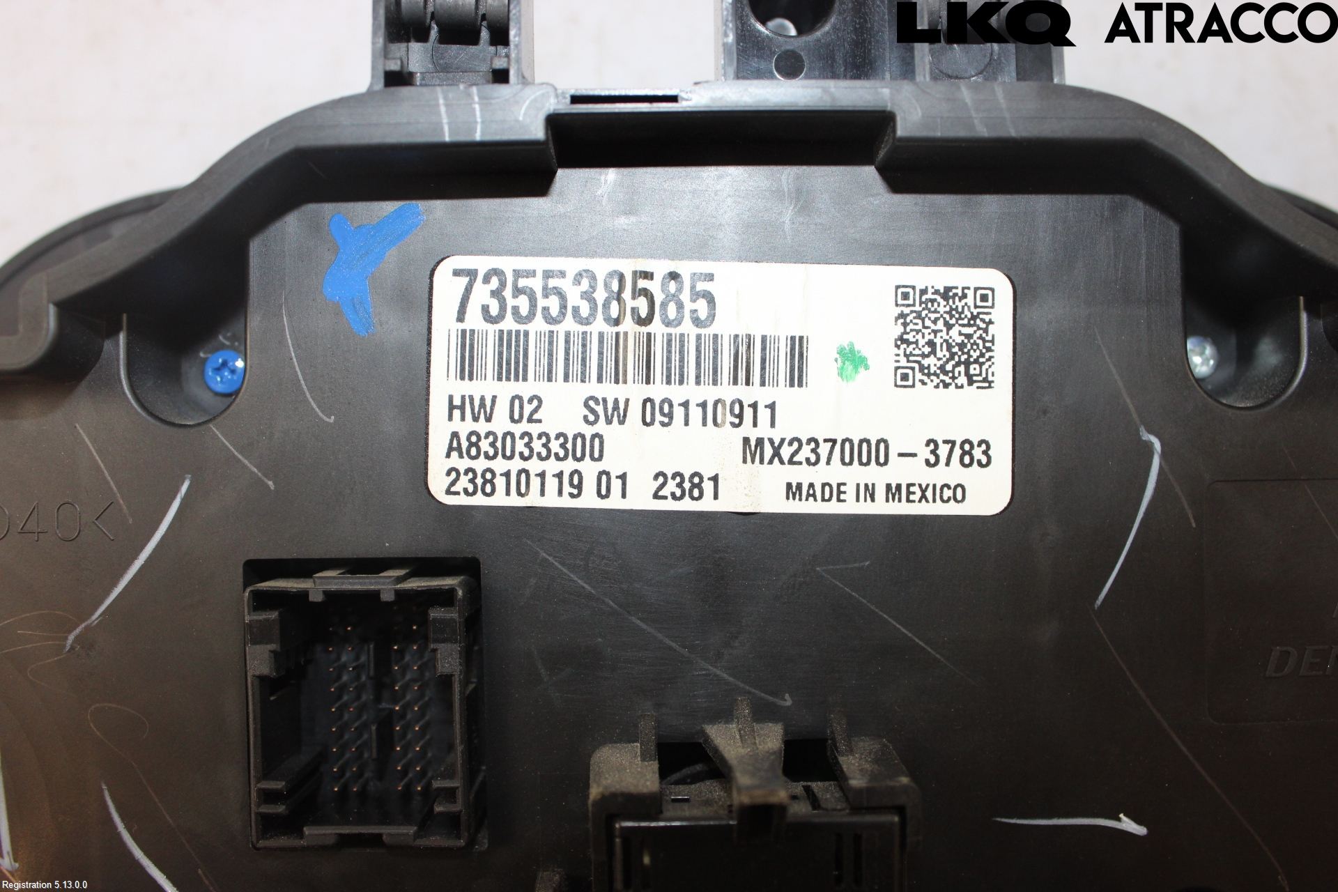 Fiat 500 07- Varmeapparat Panel(Regulering)