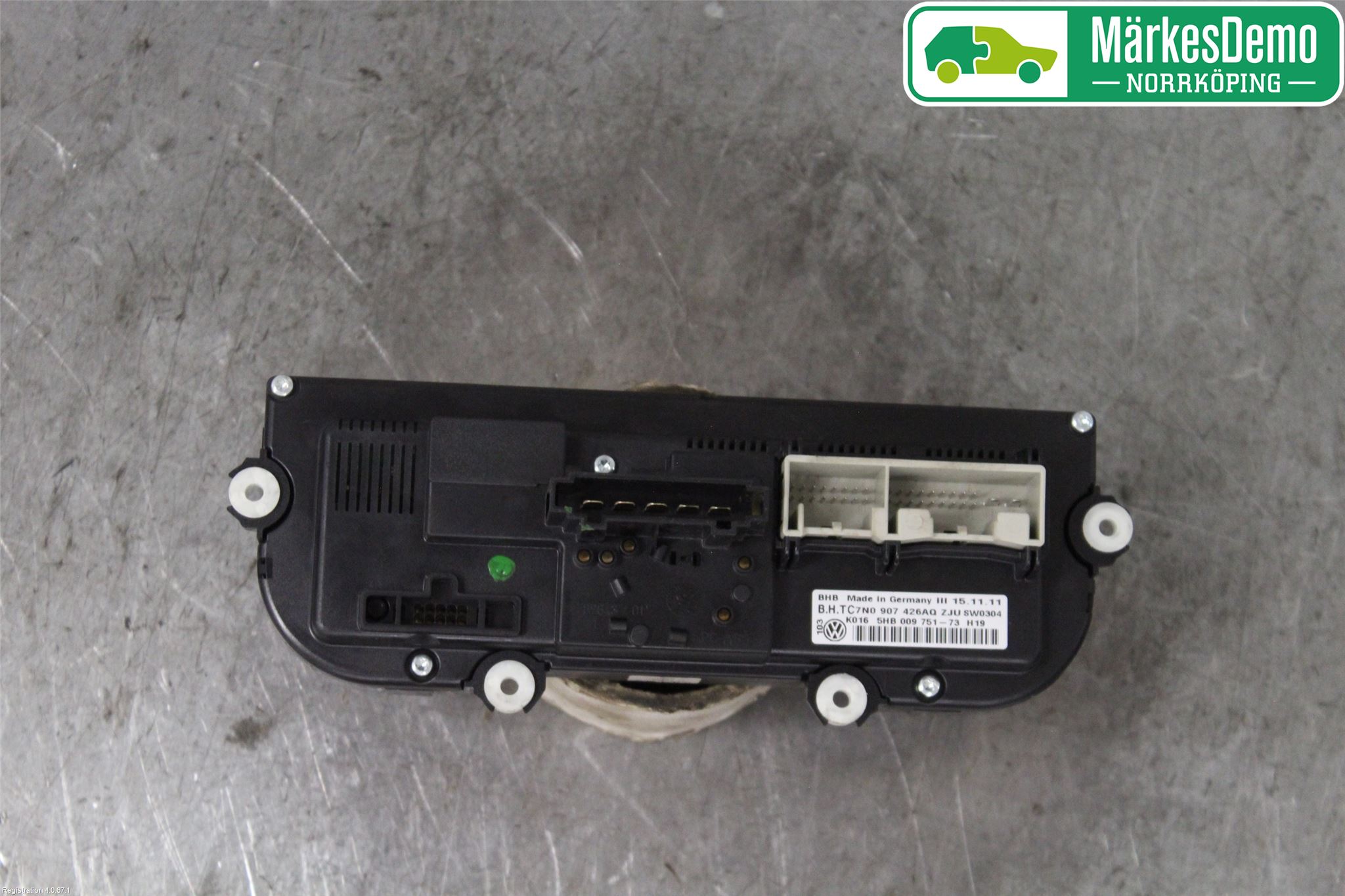 Volkswagen VW CADDY 11-15 Varmeapparat Panel(Regulering)