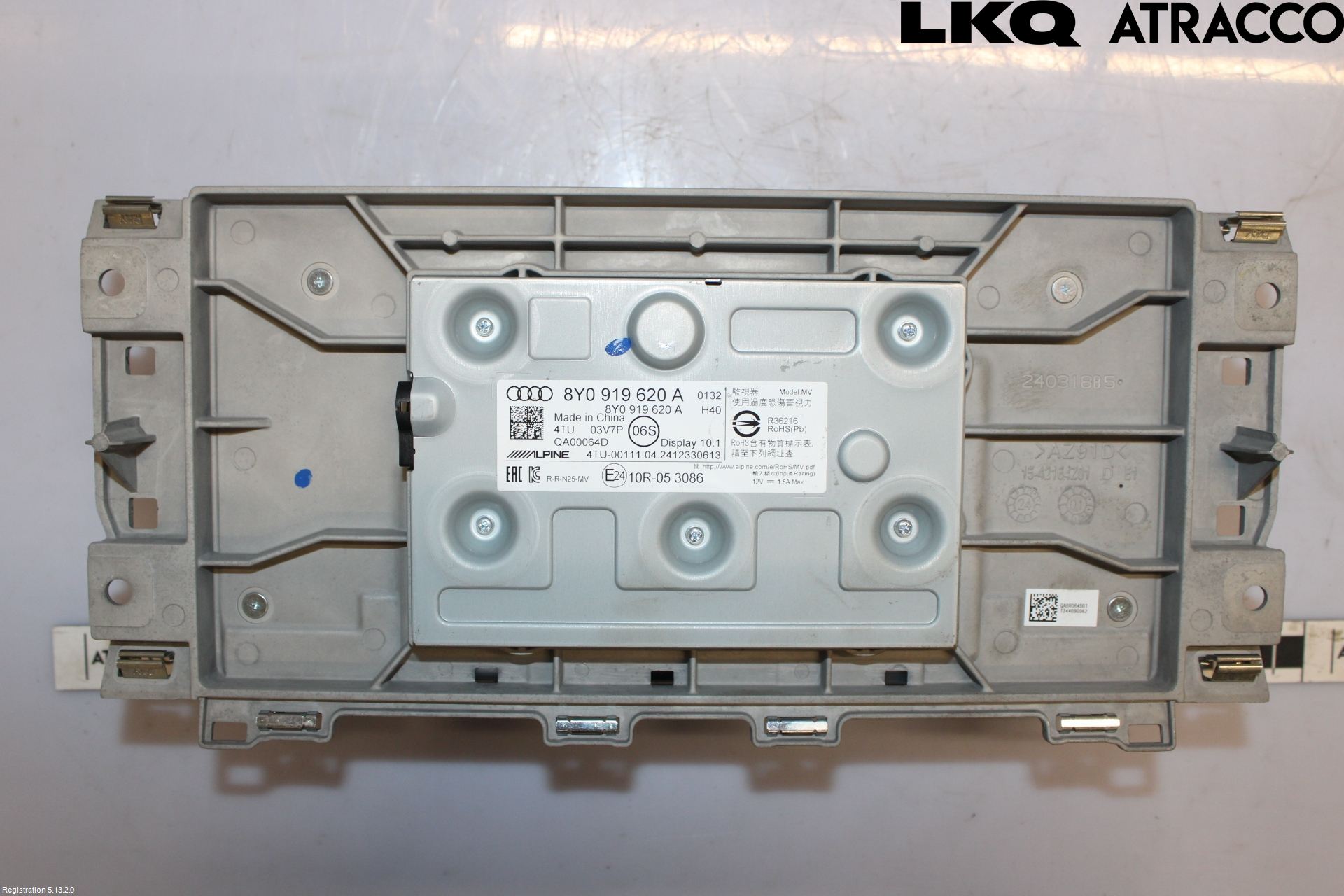 Audi A3/S3 8Y 21- Instr Skjerm Dvd-Gps-Ac-Tlf