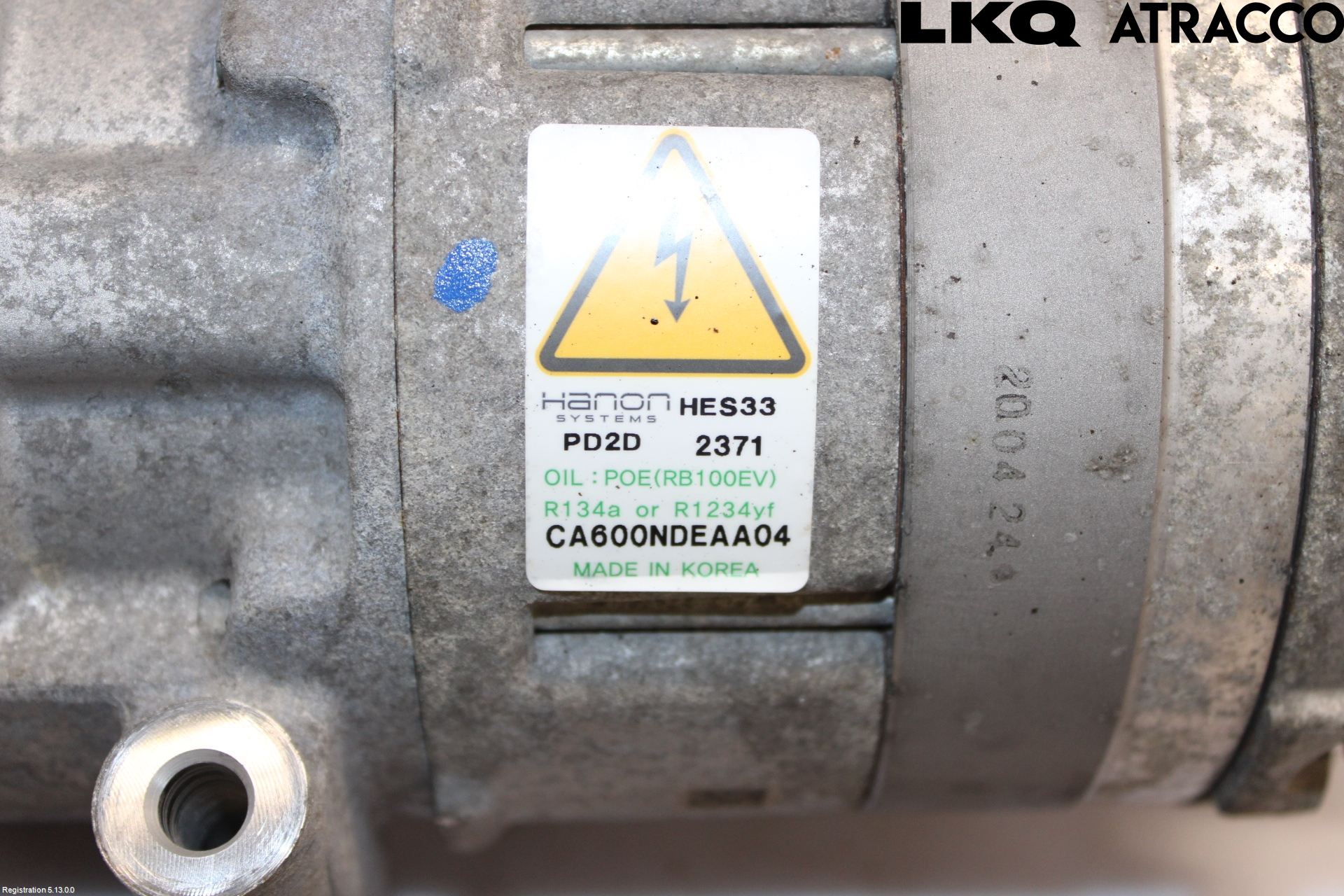 Kia NIRO (DE) 17-22 Varme Ac Kompressor