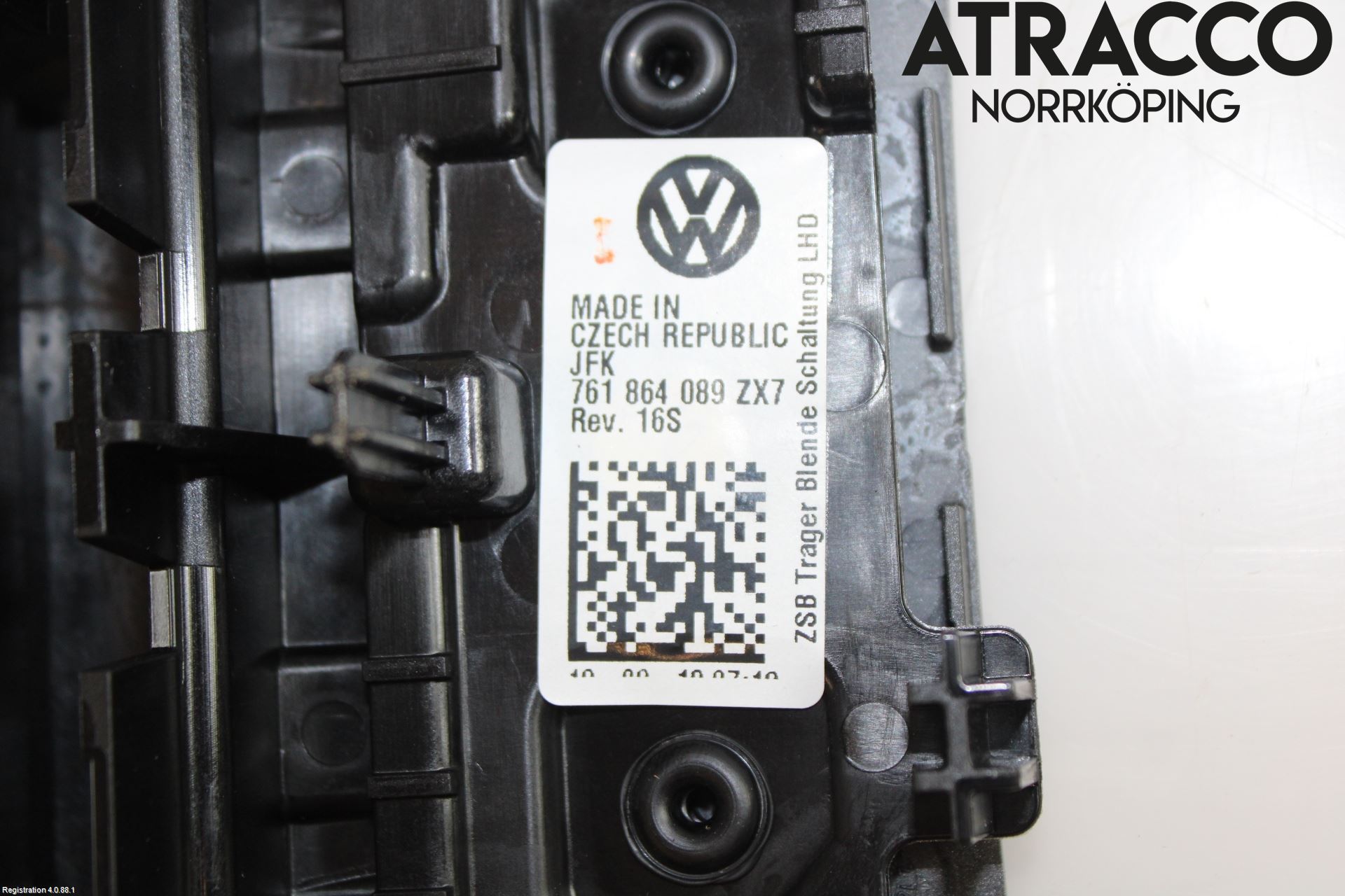 Volkswagen VW TOUAREG CR 18- Inredning Sarg Växelspak