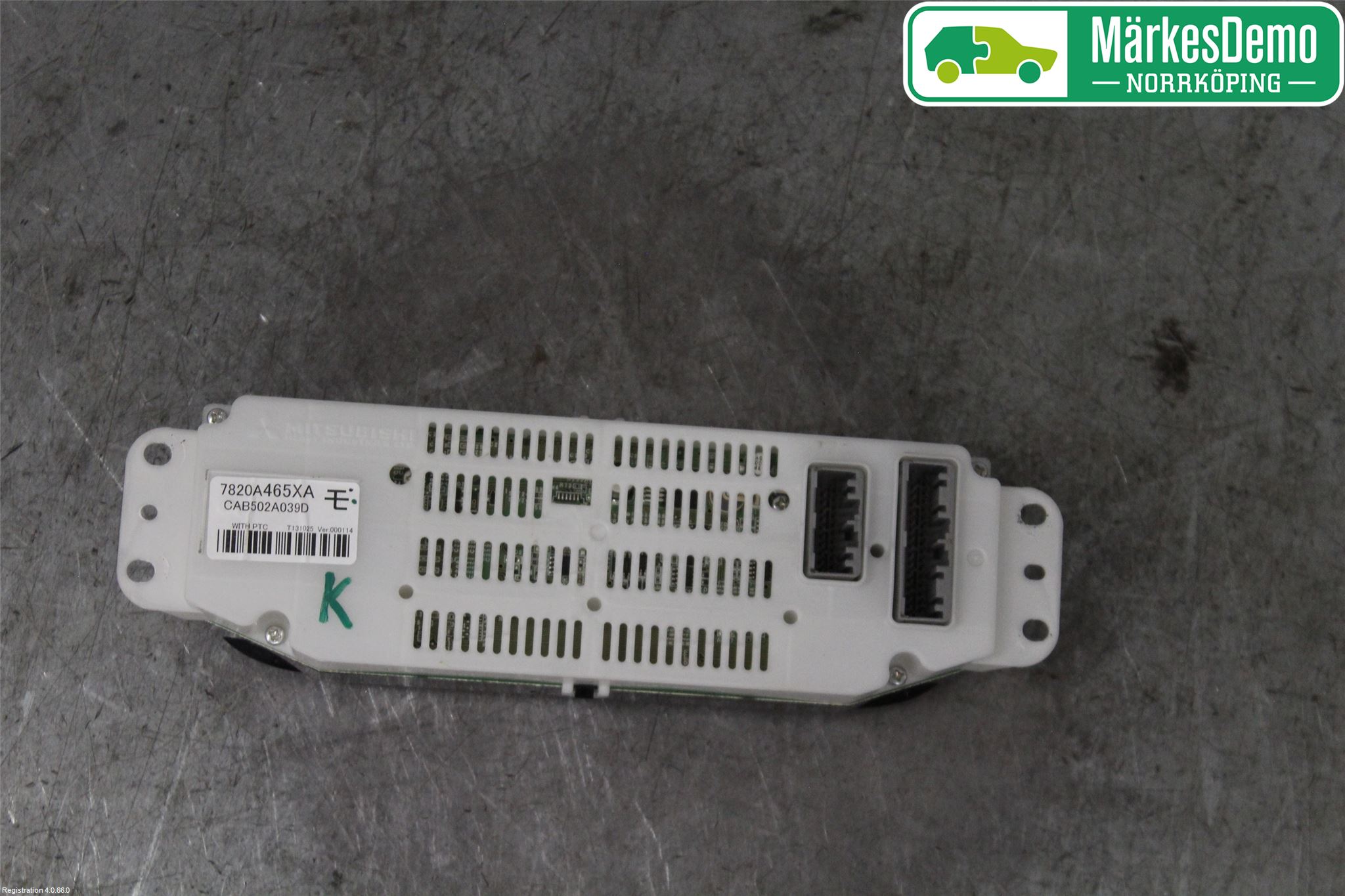 Mitsubishi OUTLANDER 13-21 Varmeapparat Panel(Regulering)
