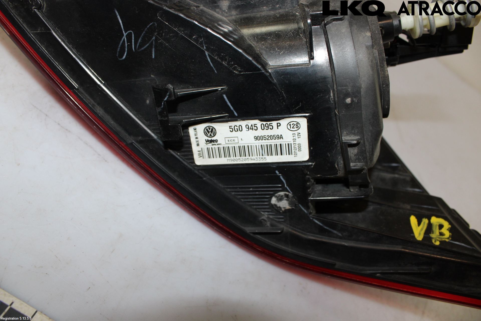 Volkswagen VW GOLF / E-GOLF VII 13-20 Baklykt Venstre