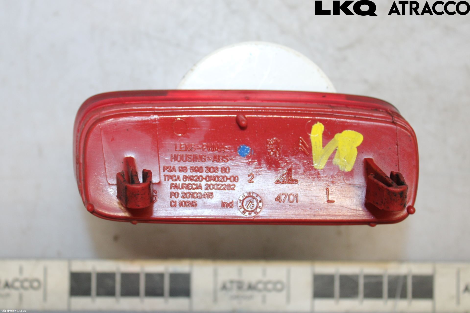 Citroen C1 06-13 Refleks Bak