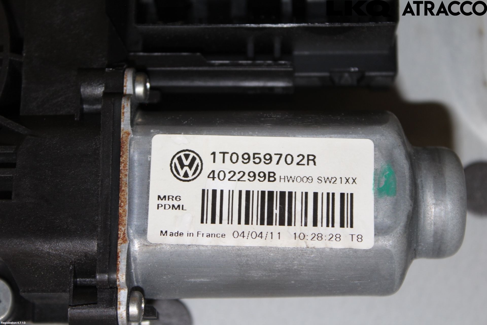 Volkswagen VW TOURAN 10-15 Vindusheis El Komp