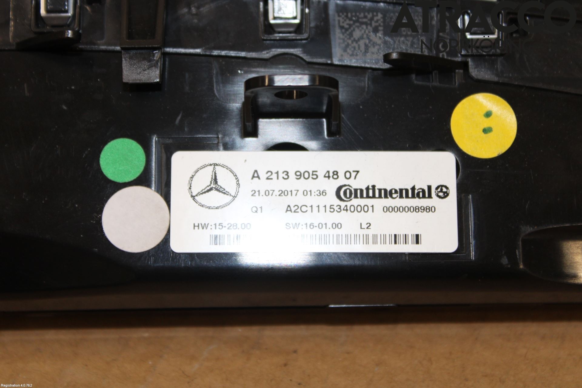 Mercedes-Benz MB E-KLASS (W213) 16-23 Varmeapparat Panel(Regulering)