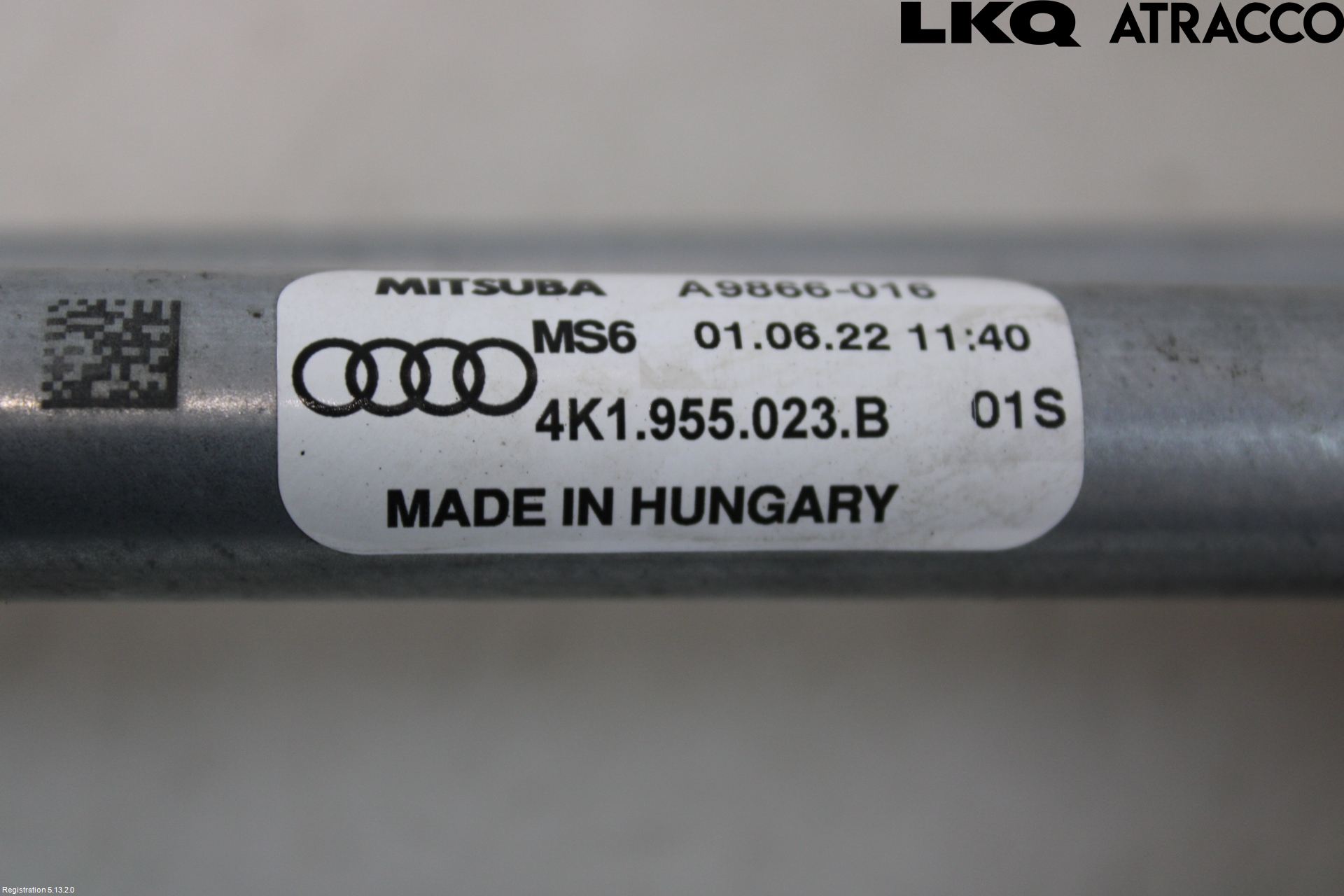 Audi A6/S6 E-TRON 24- Viskeroverføring Frontrute