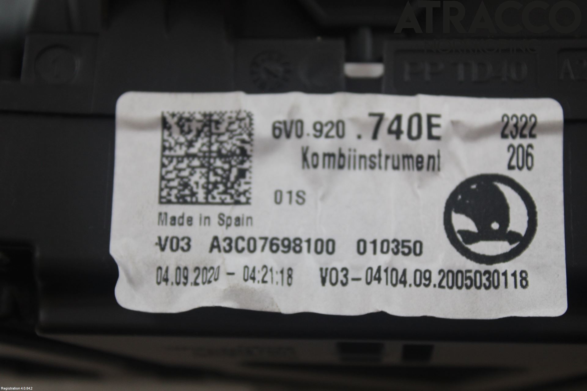 Skoda FABIA 15-21 Instr Kombinert