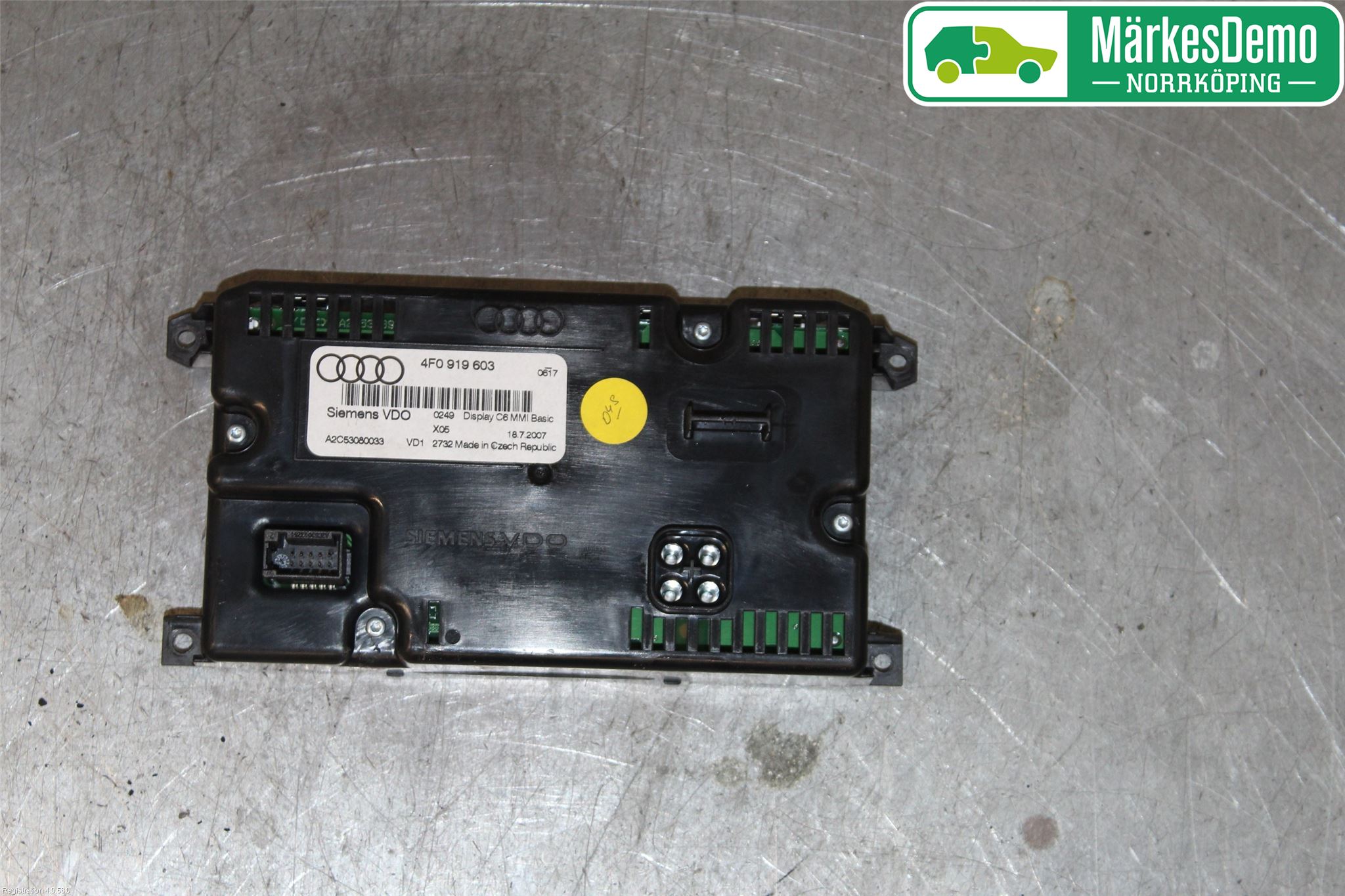 Audi A6/S6     05-11 Instr Skjerm Dvd-Gps-Ac-Tlf
