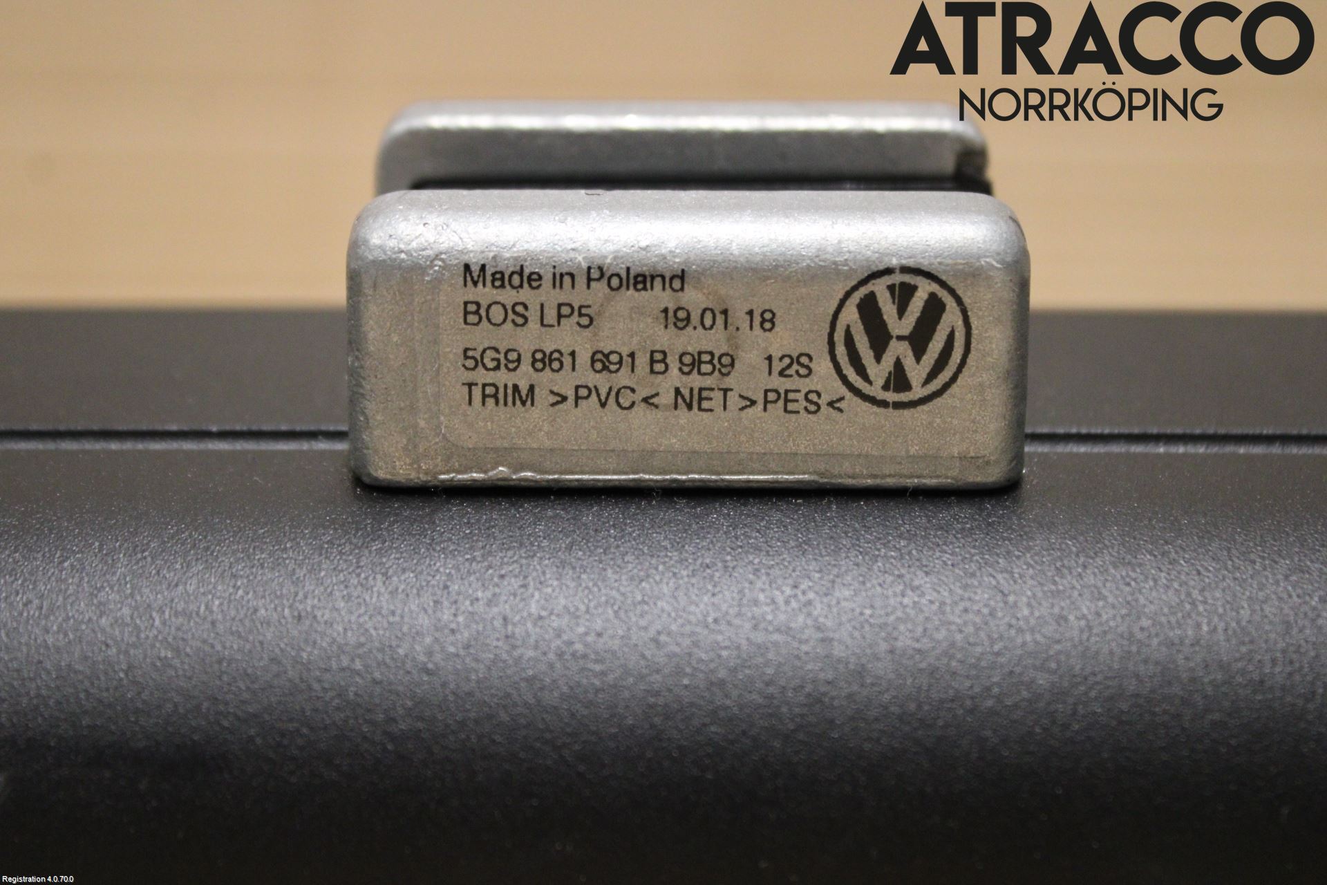 Volkswagen VW GOLF / E-GOLF VII 13-20 Innr Lastenett
