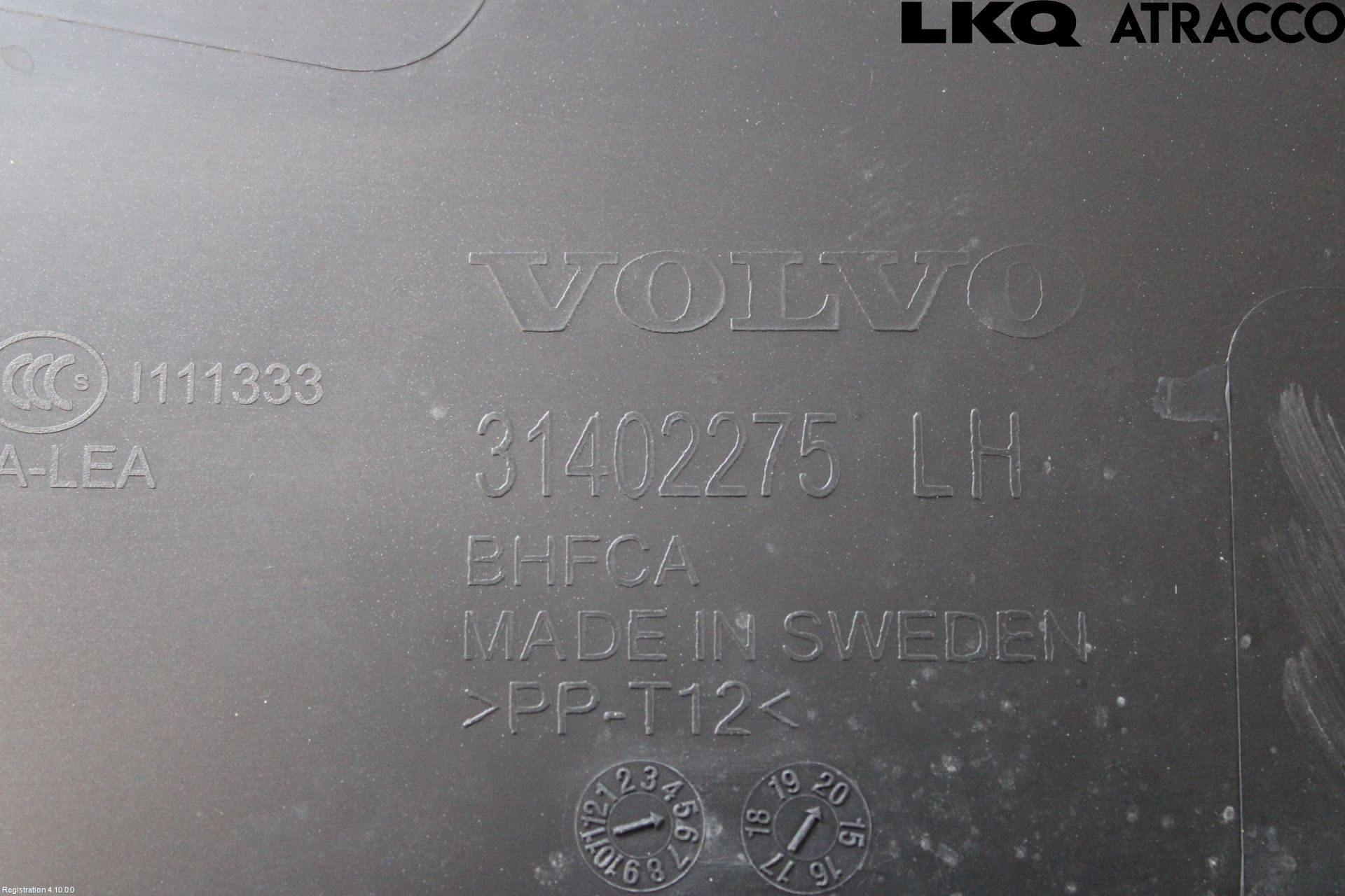 Volvo V90 17->> Visker Deksel-Grill-Under Frr