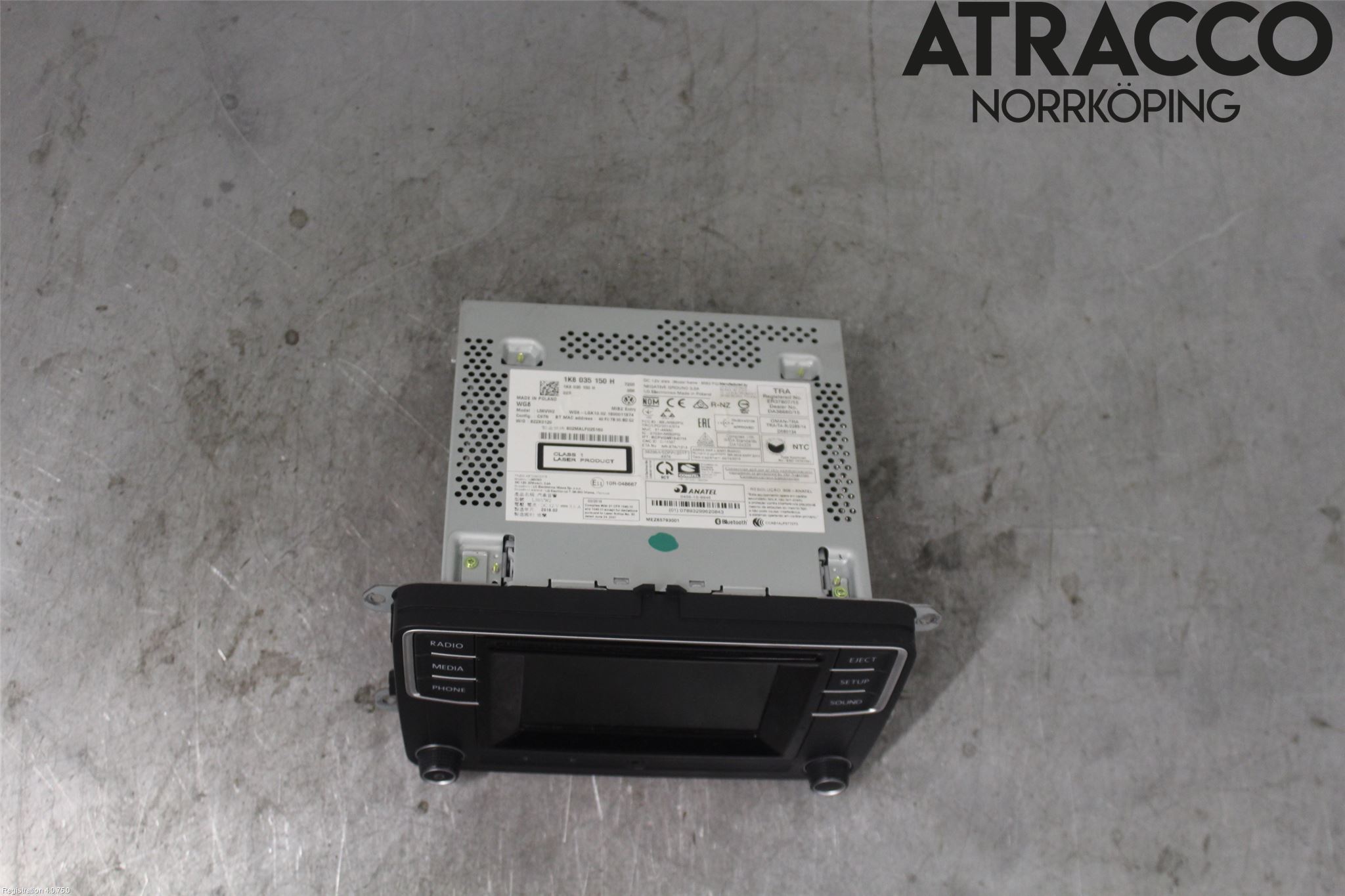 Volkswagen VW TRANSP/CARAVELLE (T6) 16-22 Stereo Radio Med Cd