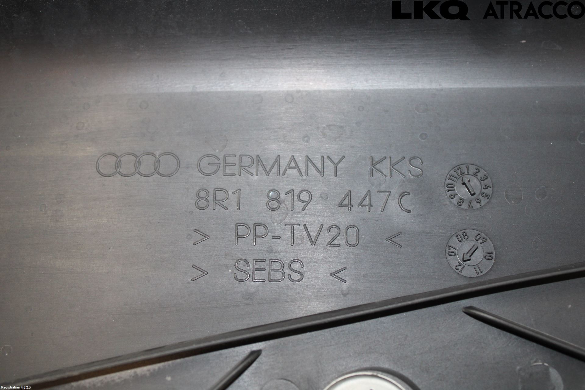 Audi Q5 09-16 Visker Deksel-Grill-Under Frr