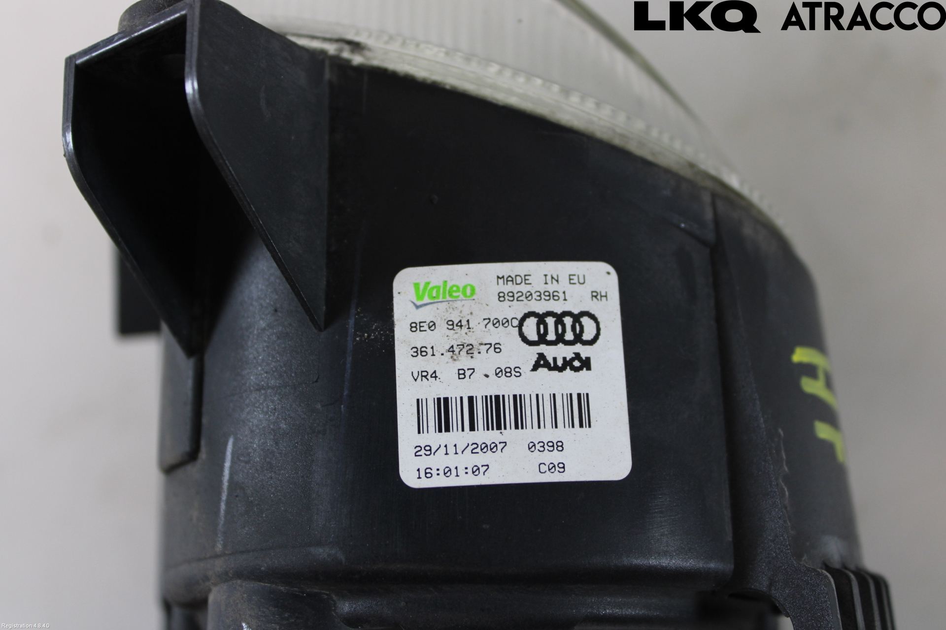 Audi A4/S4 05-07 Frontlykt-Kurve-Tåkelys
