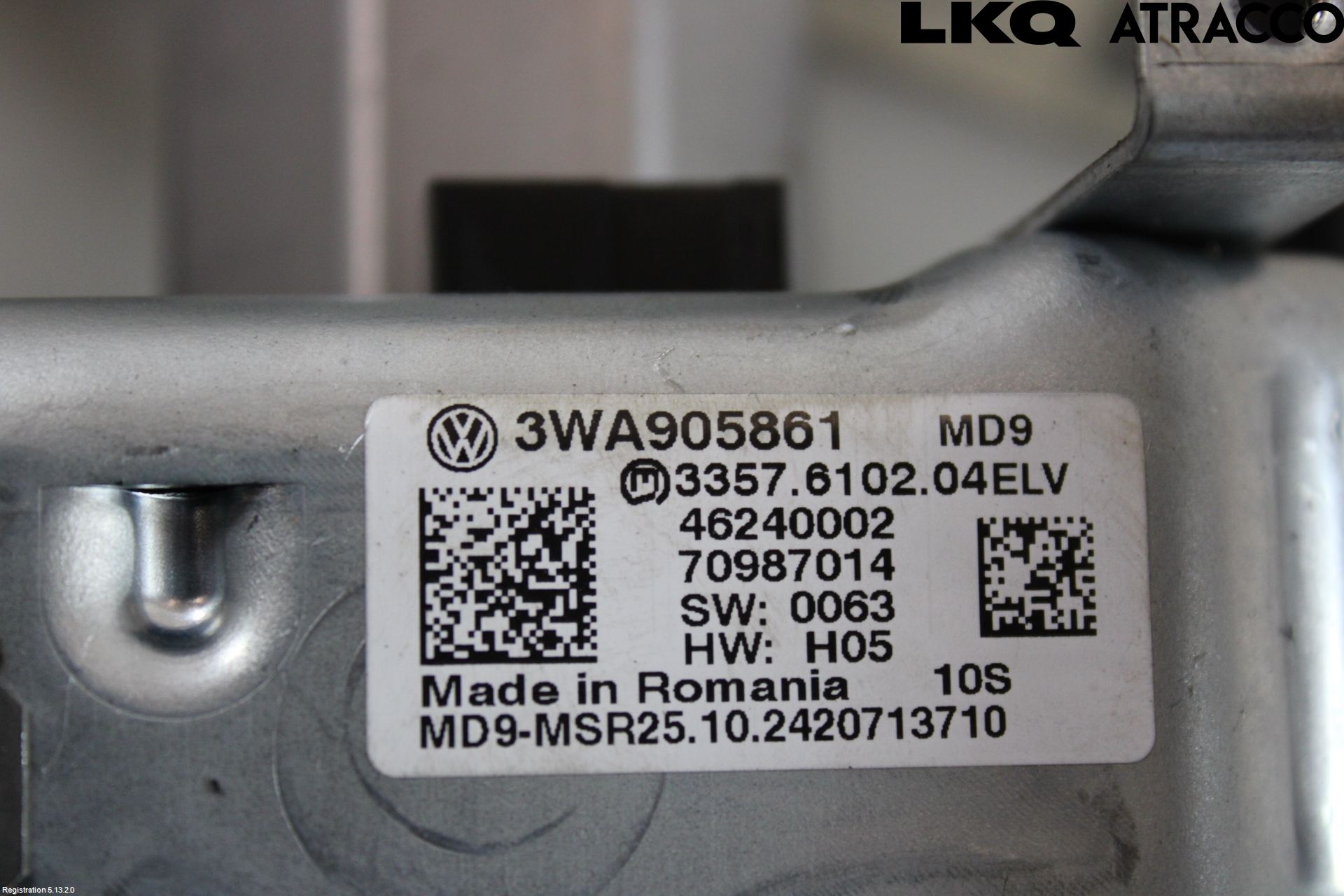 Volkswagen VW ID.7/TOURER 24- Rattakselaggregat Justerbart