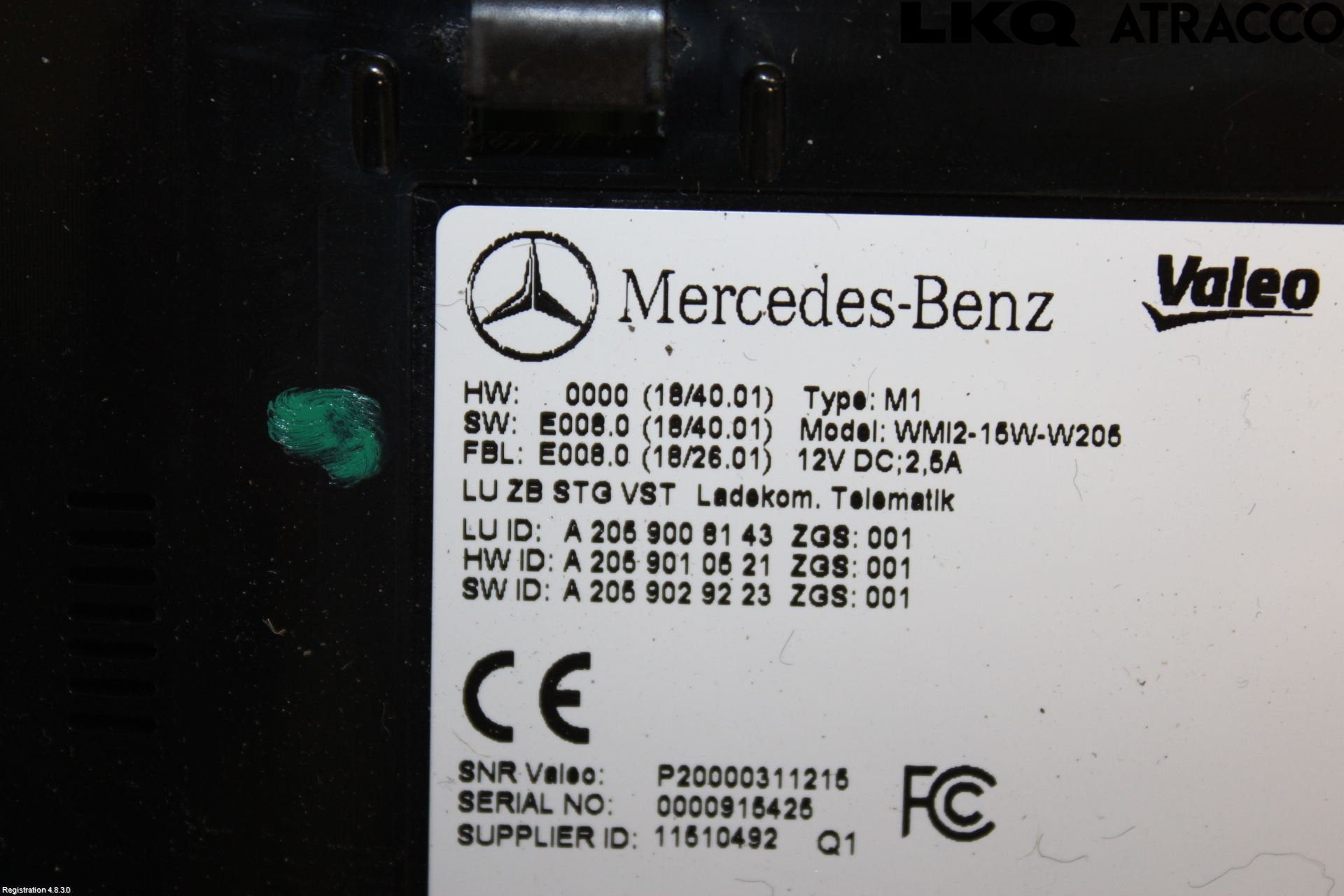 Mercedes-Benz MB GLC-KLASS (X253/C253) 15-22 Styreenhet Øvrig