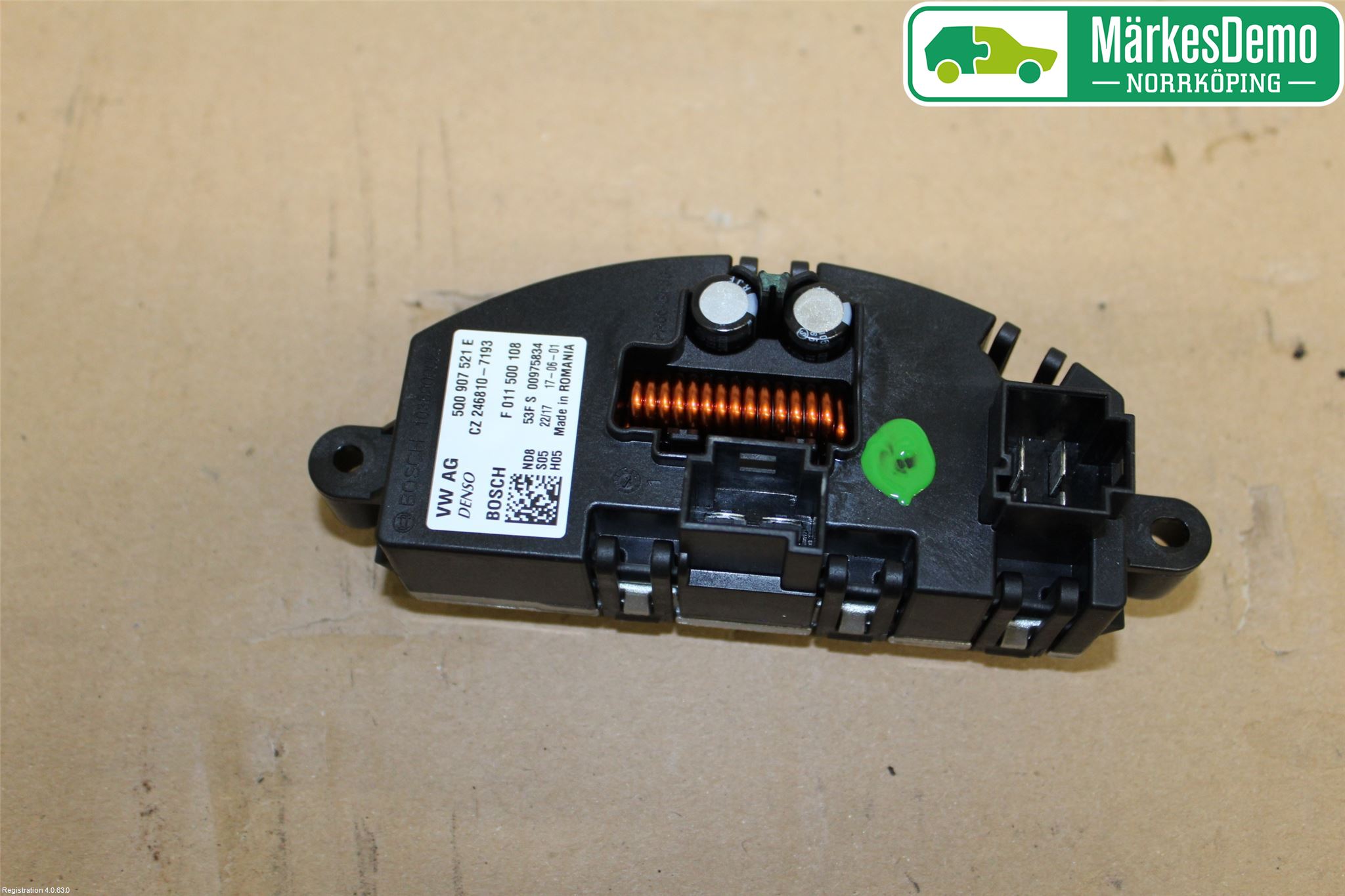 Volkswagen VW GOLF / E-GOLF VII 13-20 Varmeapparat Viftemotstand