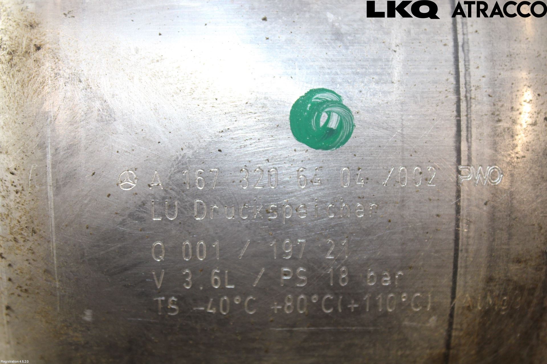 Mercedes-Benz MB GLE-KLASS (W167/V167/C167) 19- Nivå/Lufrfrändring Trycktank