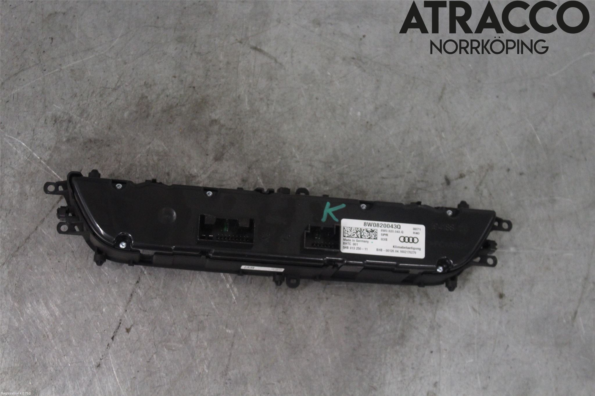 Audi A4/S4 B9 16-19 Varmeapparat Panel(Regulering)