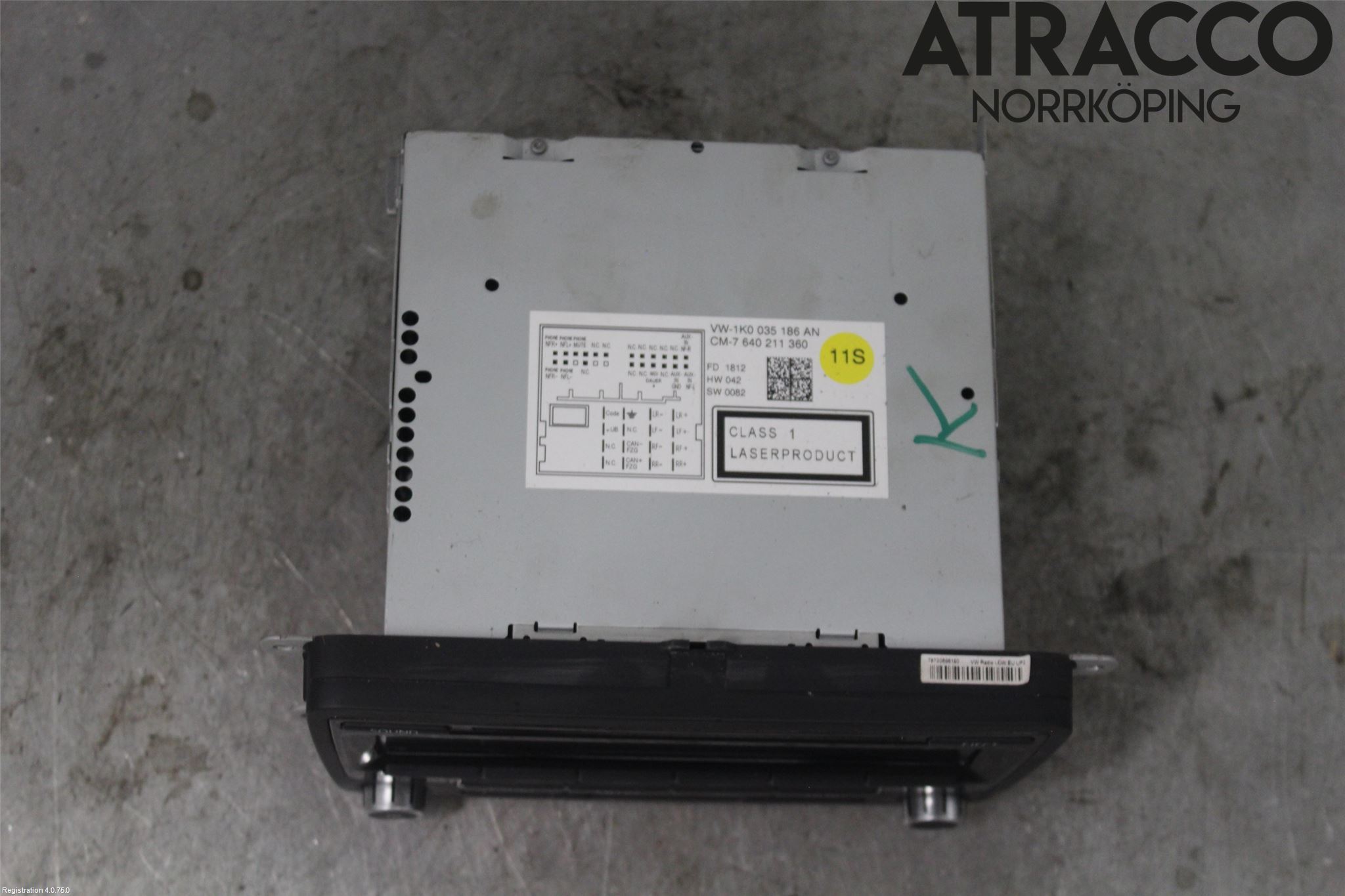 Volkswagen VW GOLF VI 09-13 Stereo Radio Med Cd